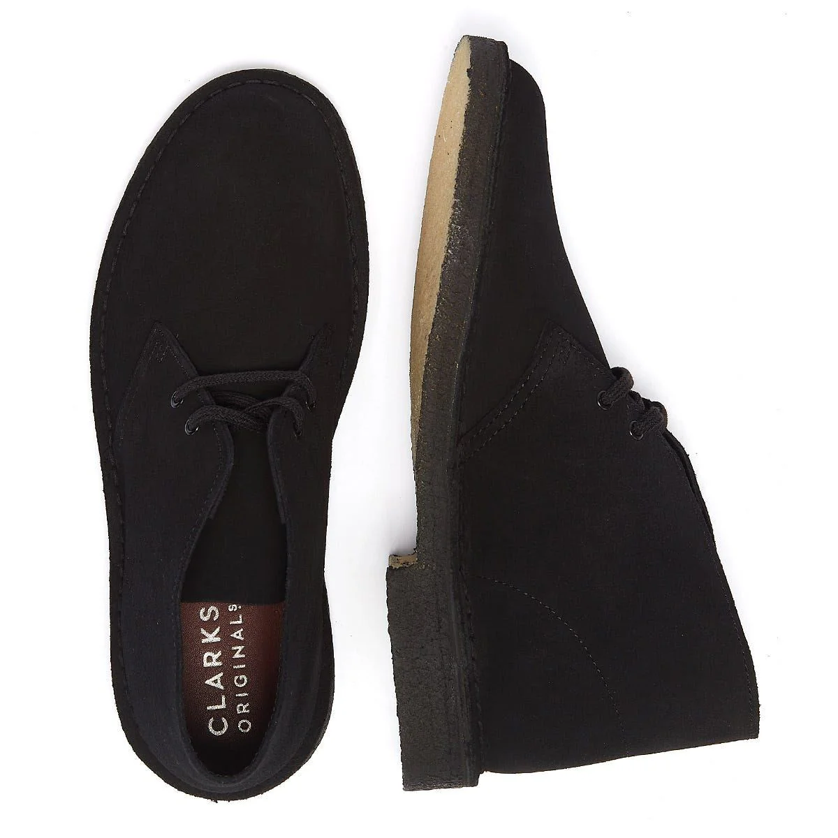 Clarks Originals - 26155480 MENS DESERT BOOT BLACK SDE - Image 6