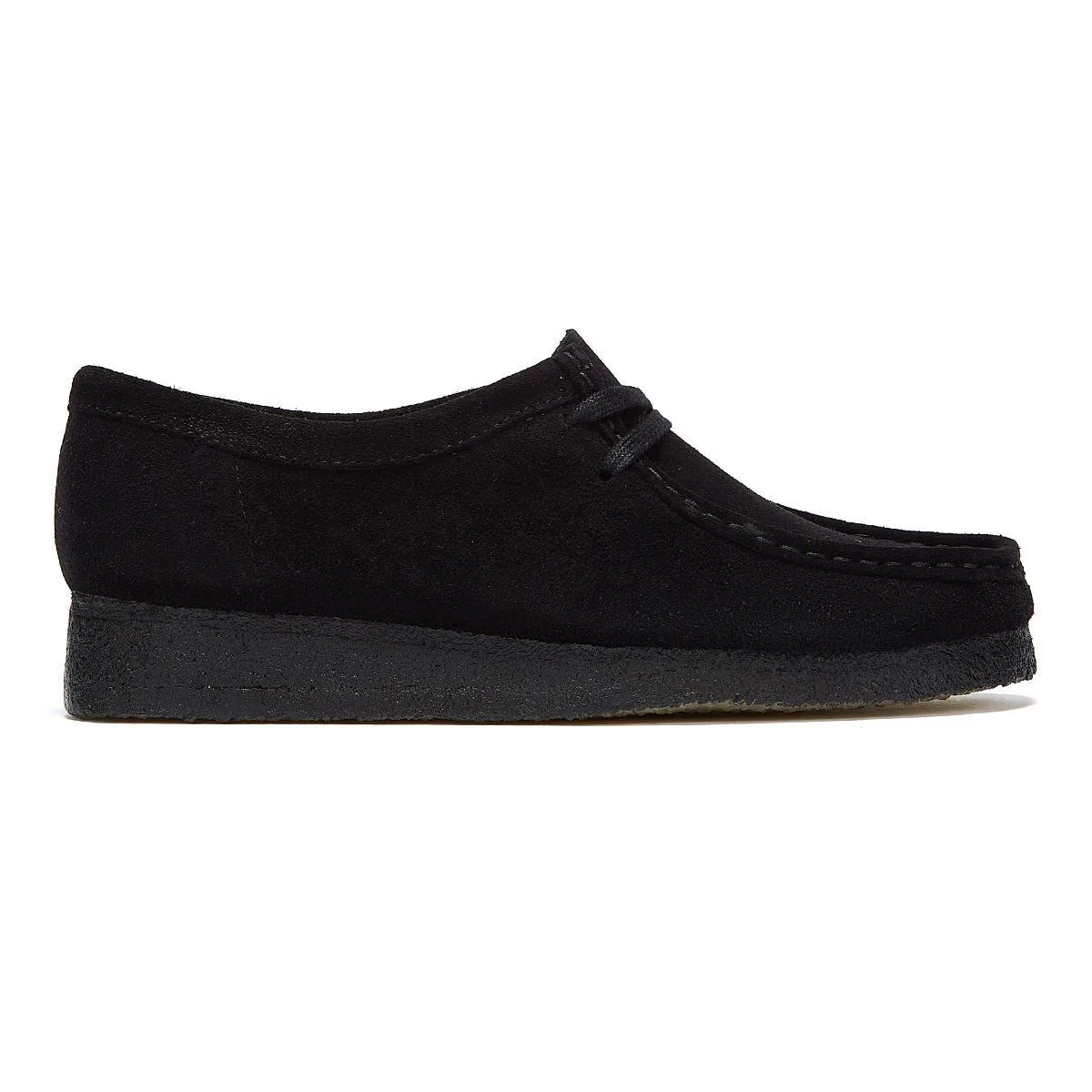 Clarks Originals Wallabee Suede Womens Black Shoes - Image 5