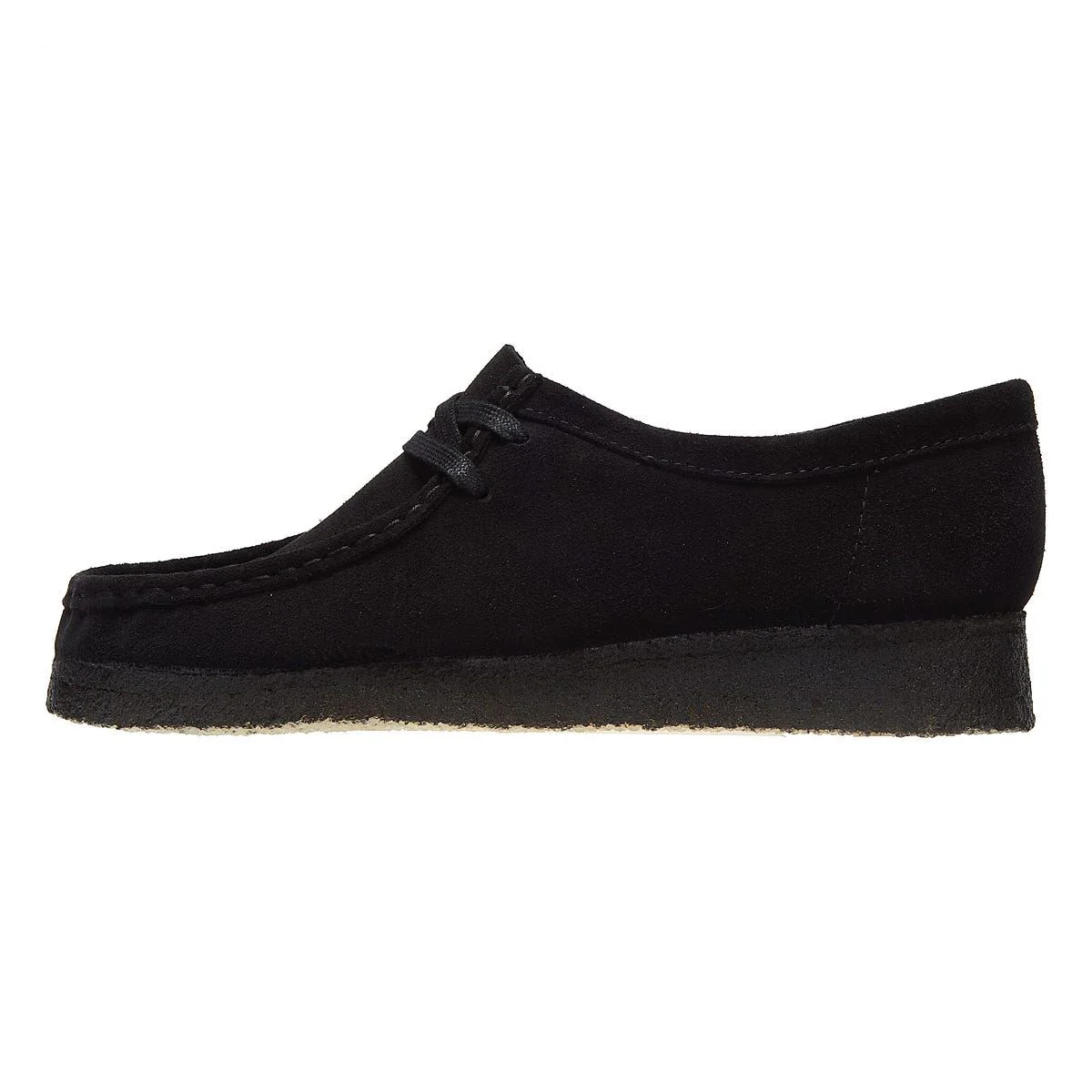 Clarks Originals Wallabee Suede Womens Black Shoes - Image 7