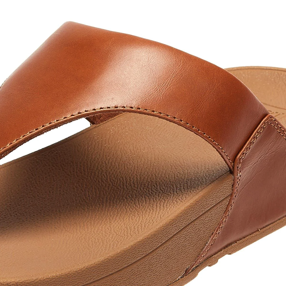 FitFlop Lulu Leather Womens Tan Sandals - Image 8