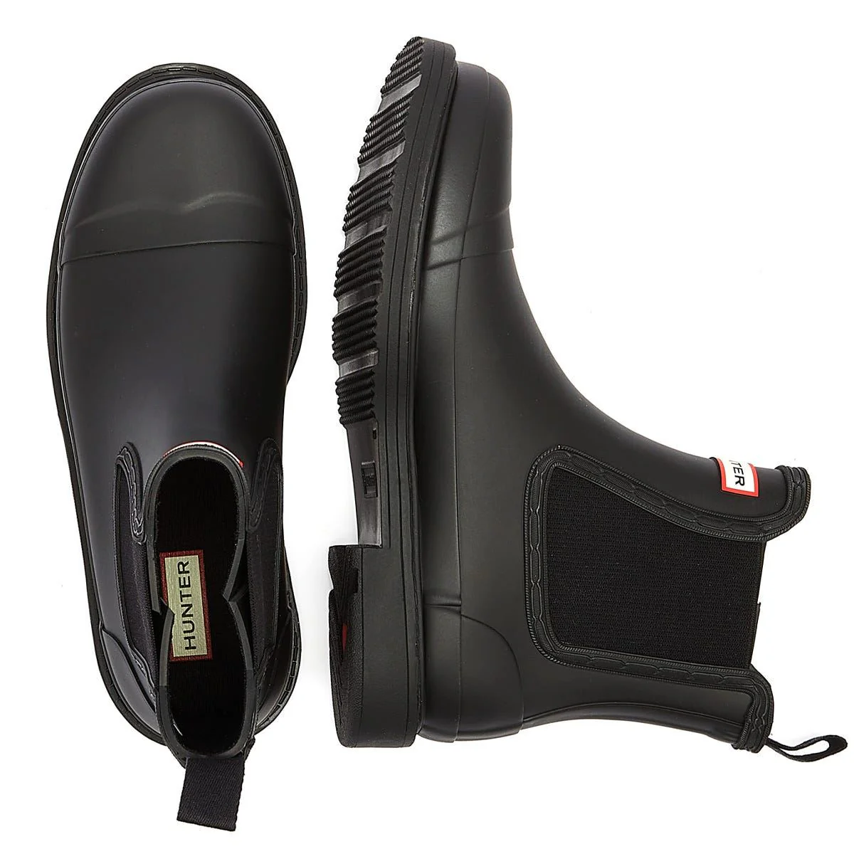 Hunter Commado Chelsea Womens Black Boots - Image 6