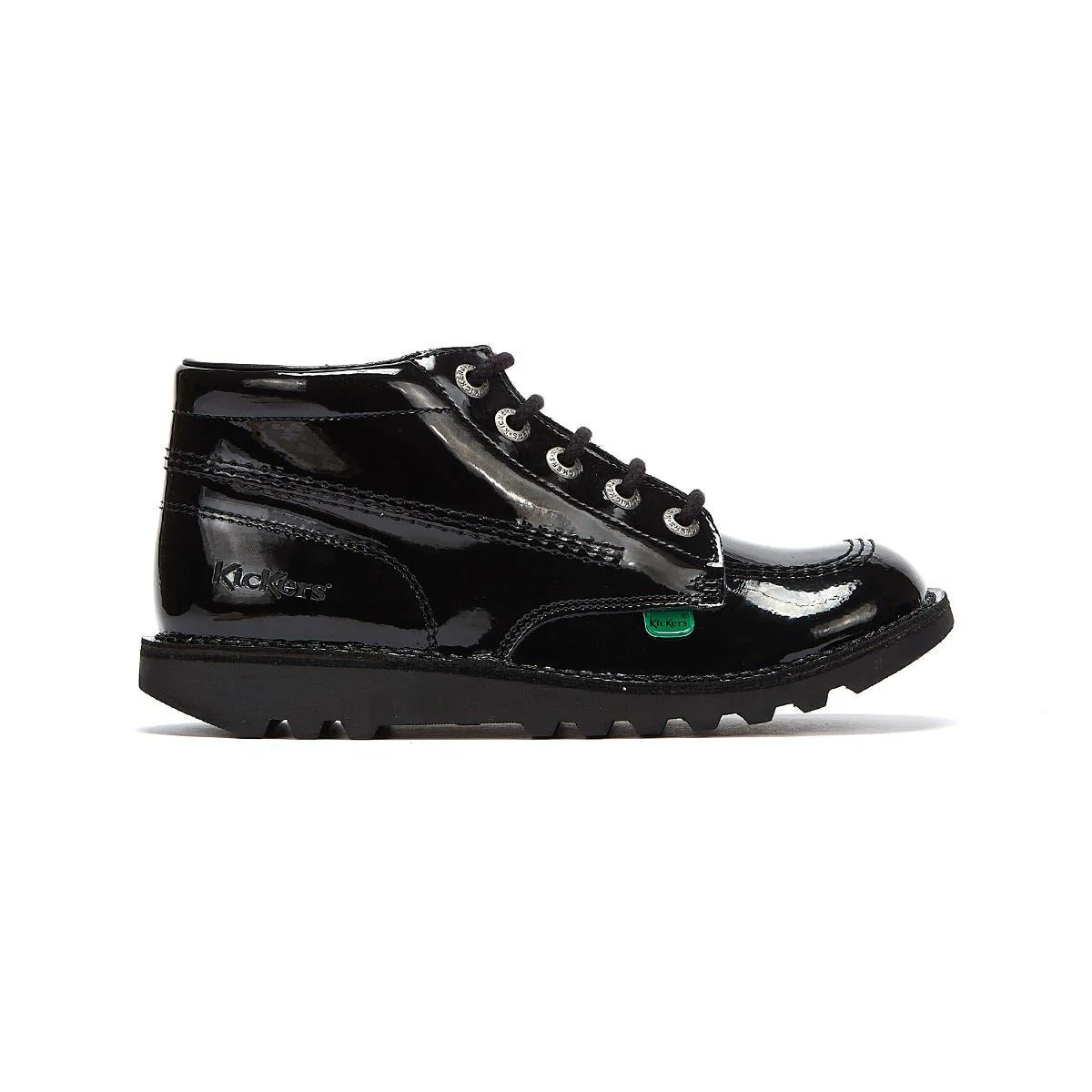 Kickers Youth Kick Hi Black Patent - Image 5
