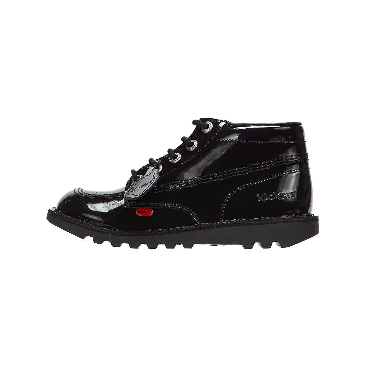 Kickers Youth Kick Hi Black Patent - Image 7