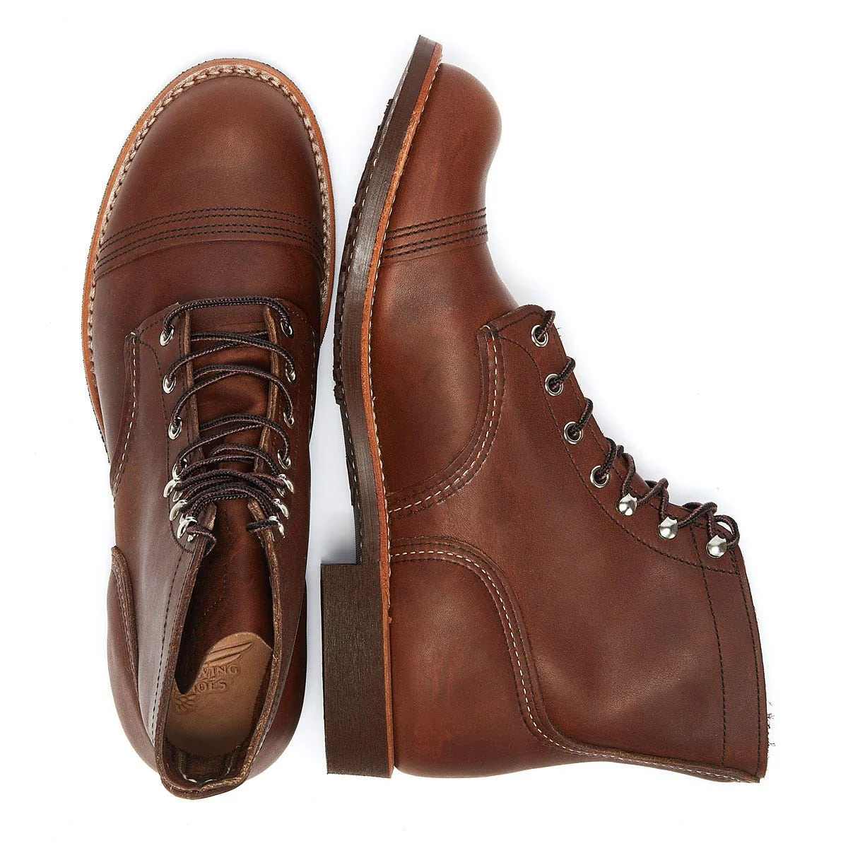 RED WING 8111 MENS IRON RANGER AMBER - Image 9
