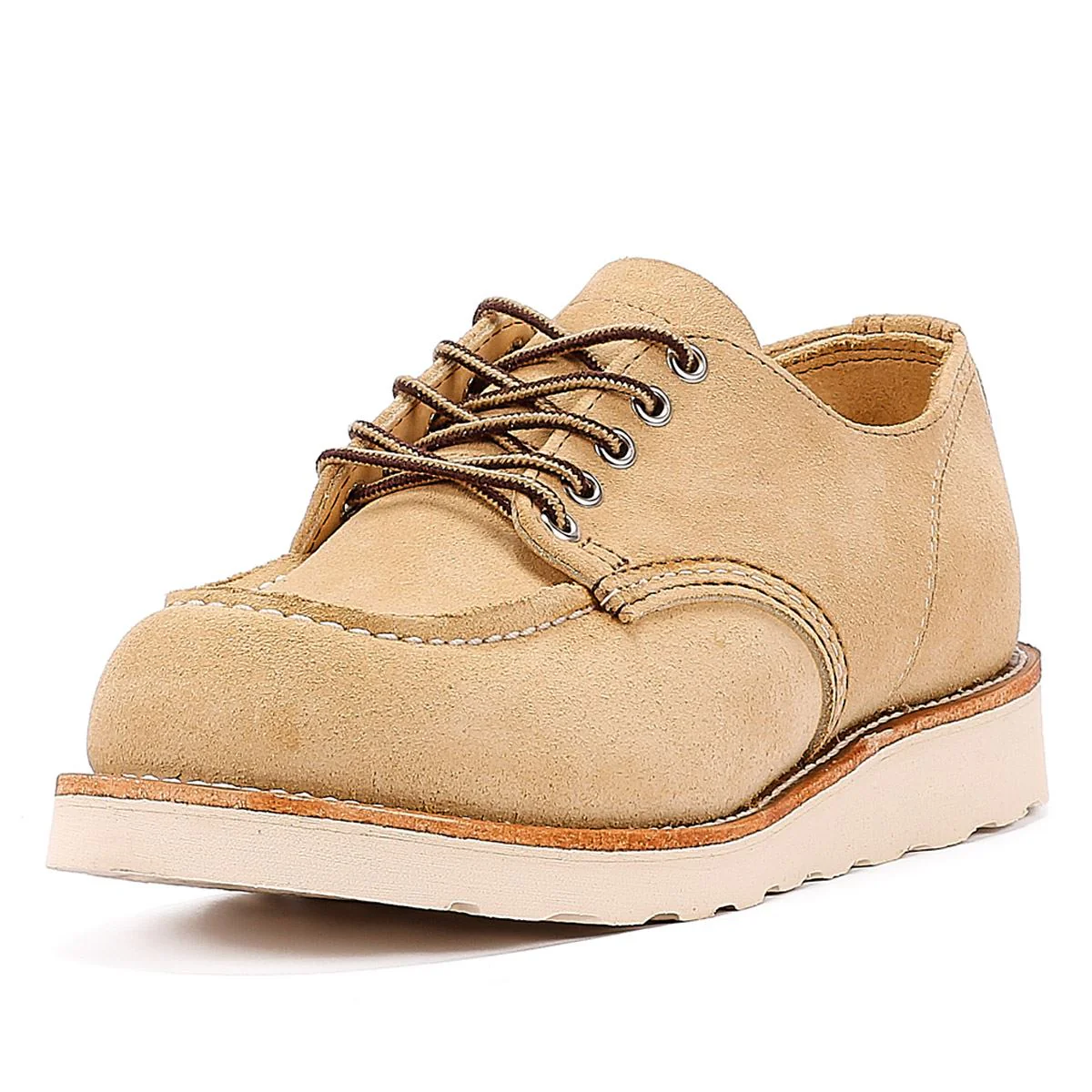 RED WING 8079 MENS SHOP MOC SAND SUEDE - Image 3