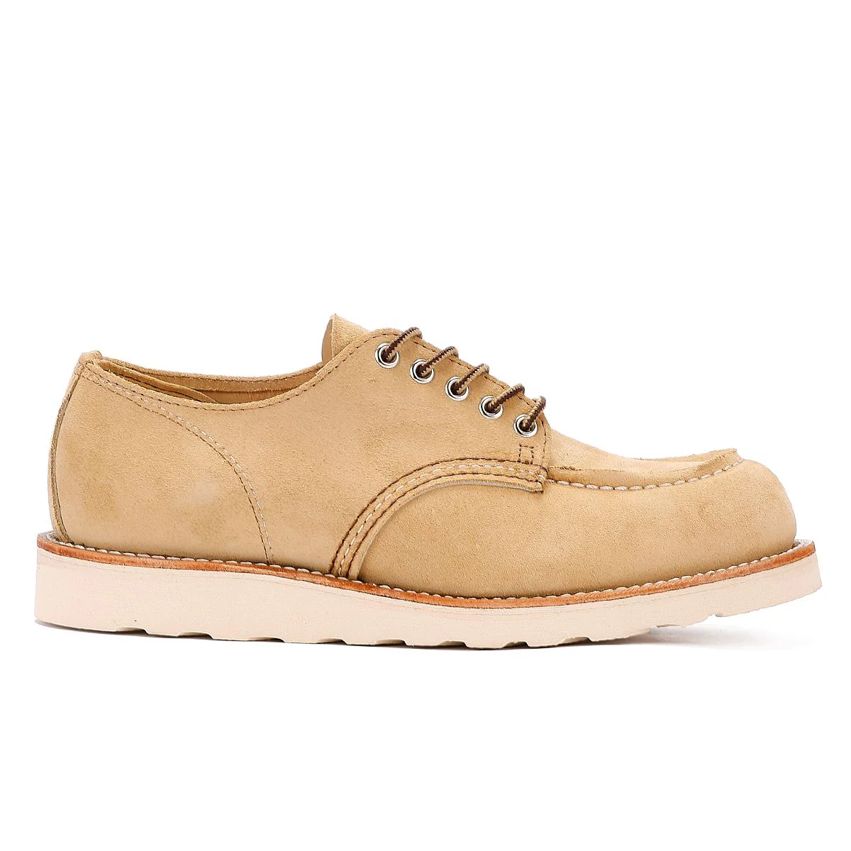 RED WING 8079 MENS SHOP MOC SAND SUEDE - Image 4