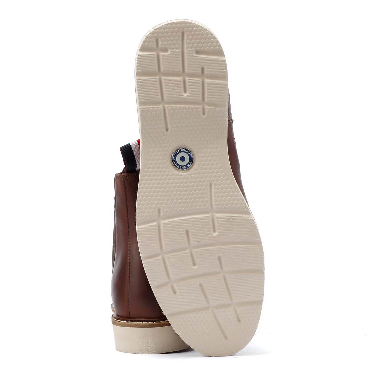 Ben Sherman Hampton Leather Men's Burgundy Boots - Image 4
