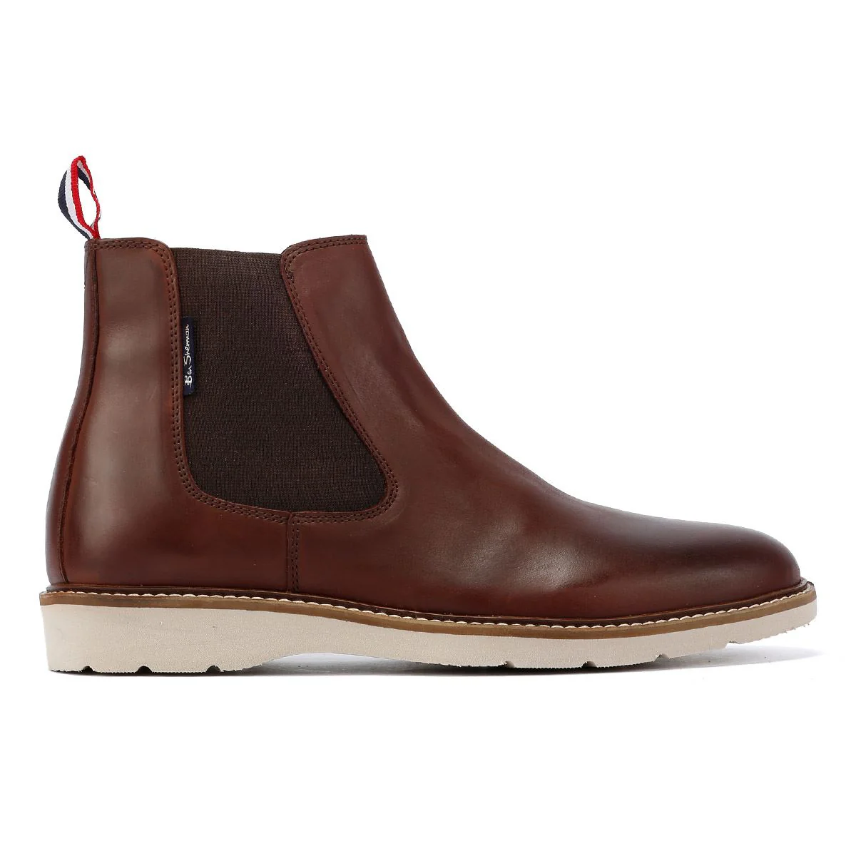 Ben Sherman Hampton Leather Men's Burgundy Boots - Image 5