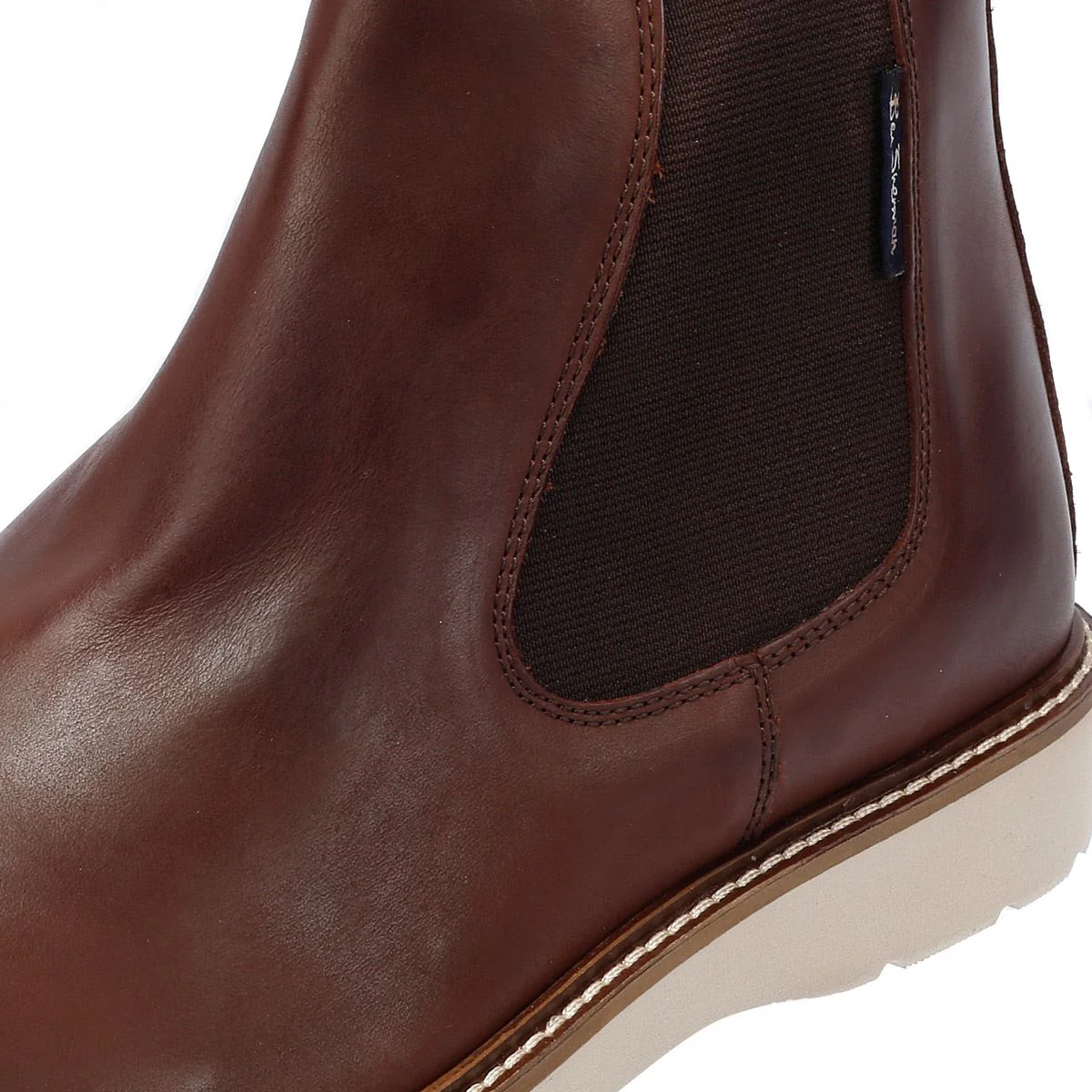Ben Sherman Hampton Leather Men's Burgundy Boots - Image 7