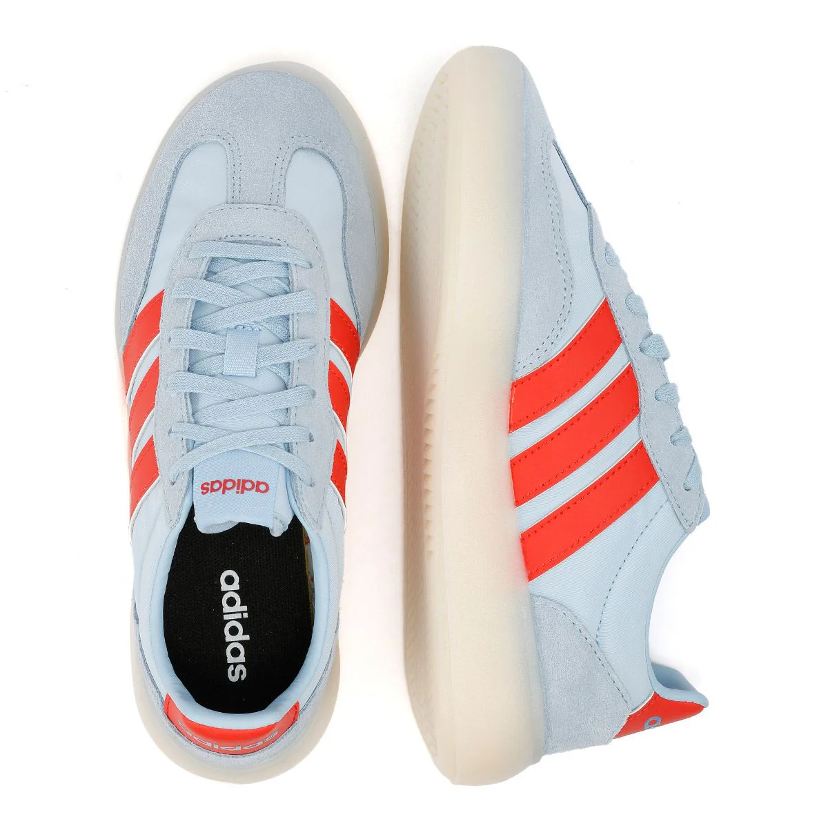 Adidas Barreda Decode Sky Blue/Orange Trainers - Image 8