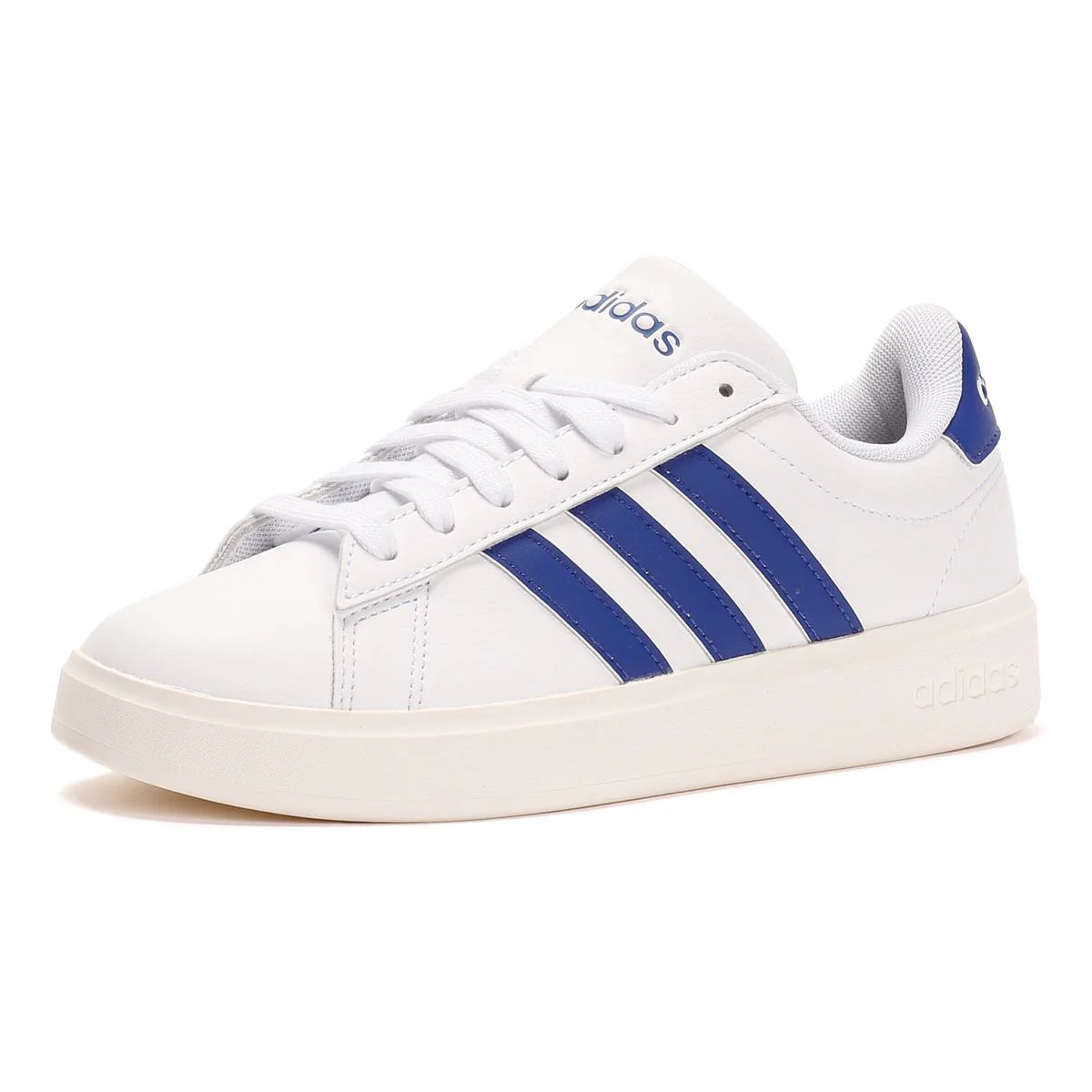 Adidas Grand Court 2.0 White/Blue Trainers - Image 3
