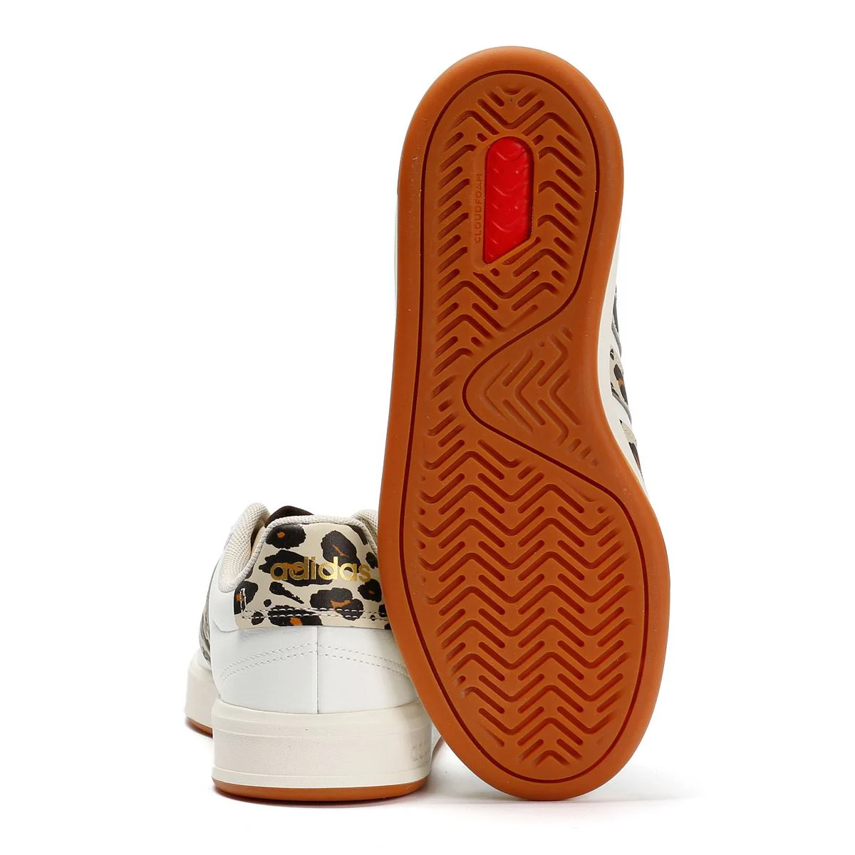 Adidas Grand Court 3.0 Women's Cream/Leopard Trainers - Image 4