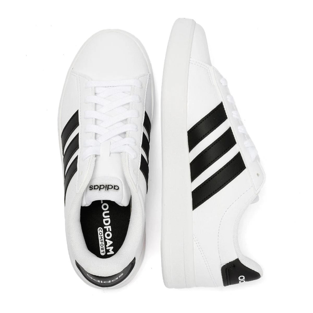 Adidas Grand Court 3.0 Women's White/Black Trainers - Image 8