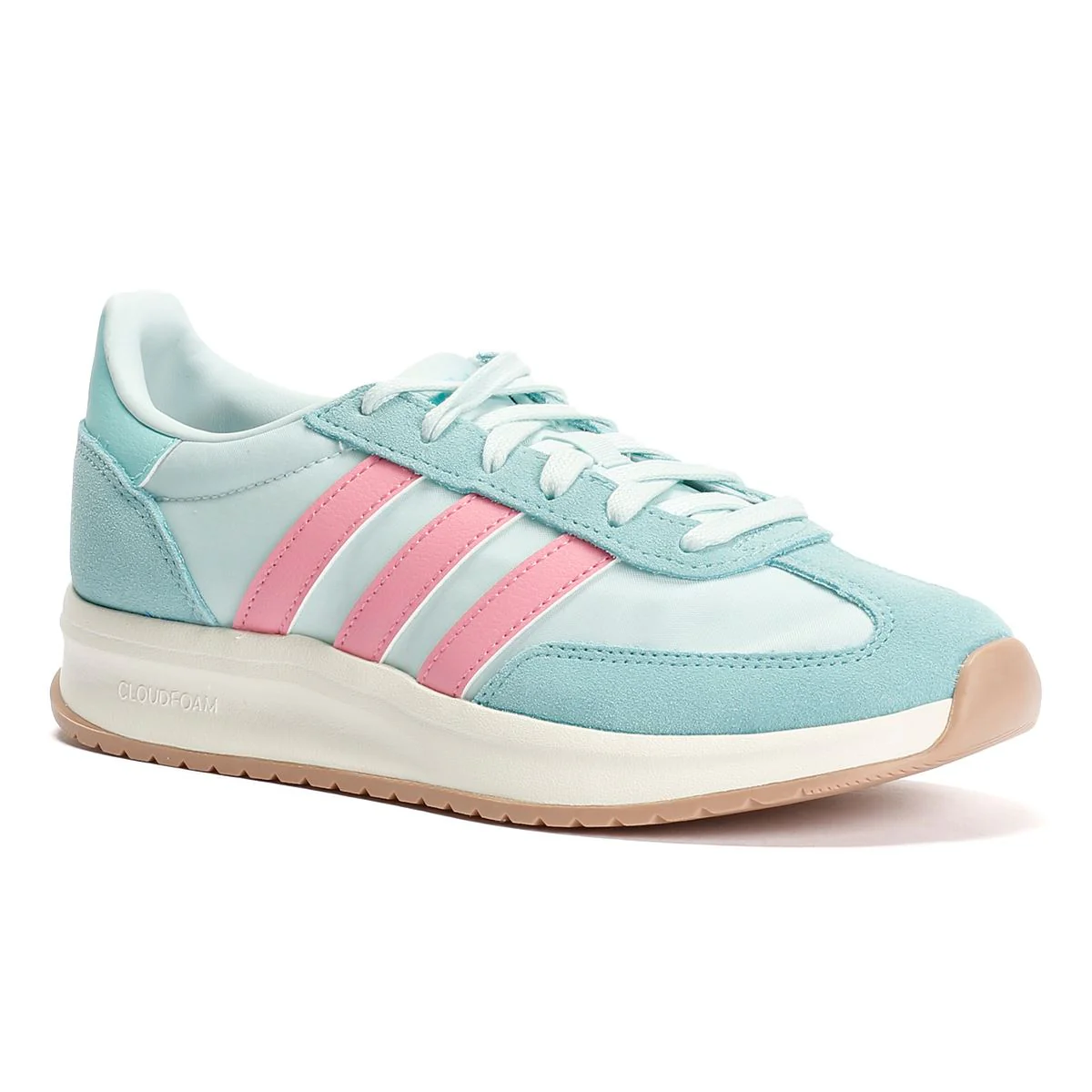 Adidas Run 70s 2.0 Leather Women's Halo Mint Trainers - Image 2