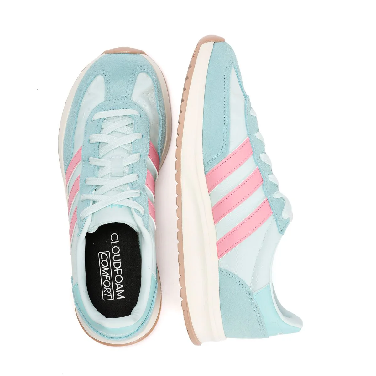Adidas Run 70s 2.0 Leather Women's Halo Mint Trainers - Image 8