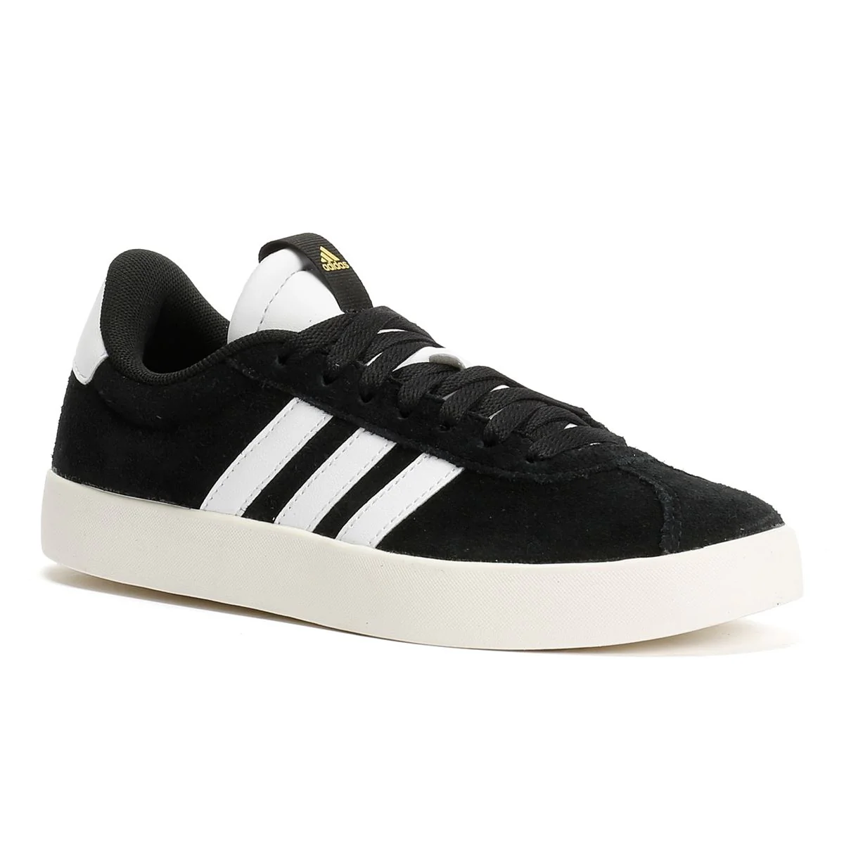 Adidas VL Court 3.0 Leather Women's Black/White Trainers - Image 2