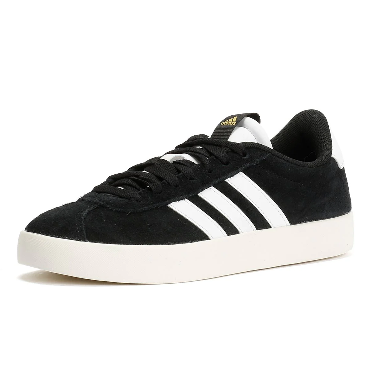 Adidas VL Court 3.0 Leather Women's Black/White Trainers - Image 3