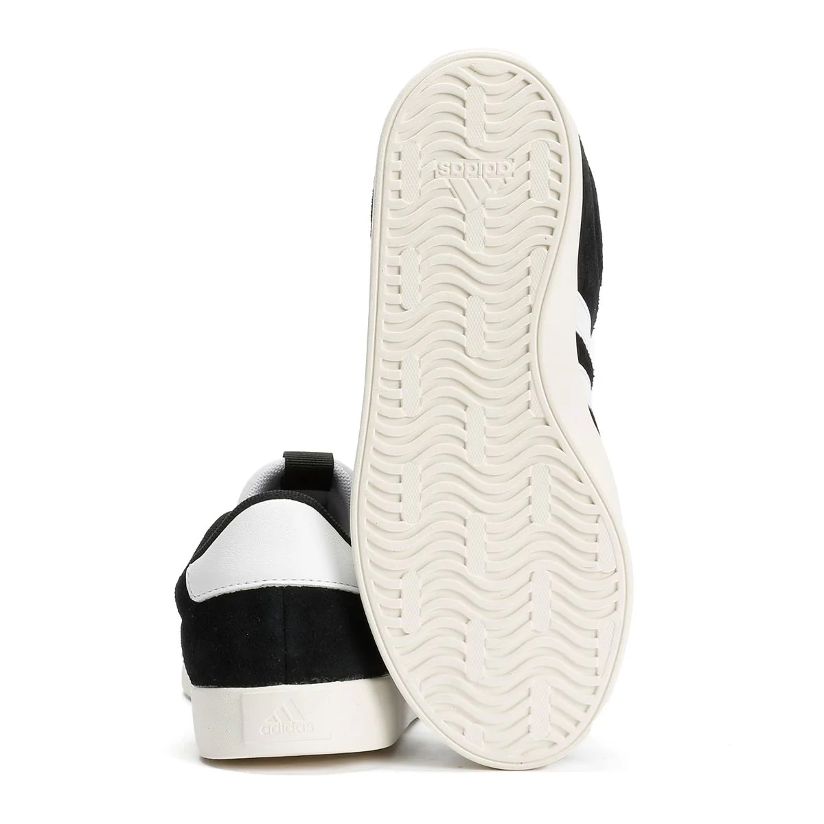 Adidas VL Court 3.0 Leather Women's Black/White Trainers - Image 4