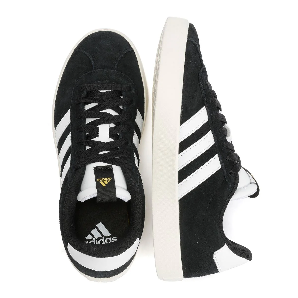 Adidas VL Court 3.0 Leather Women's Black/White Trainers - Image 8