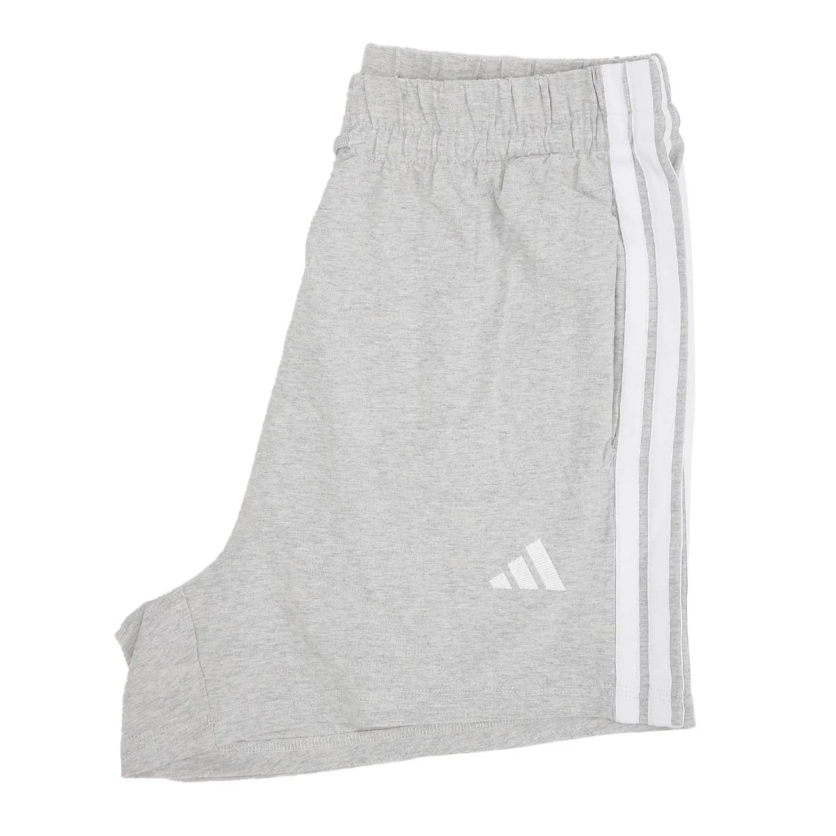 Adidas W 3S SJ Women's Light Grey/White Shorts - Image 7