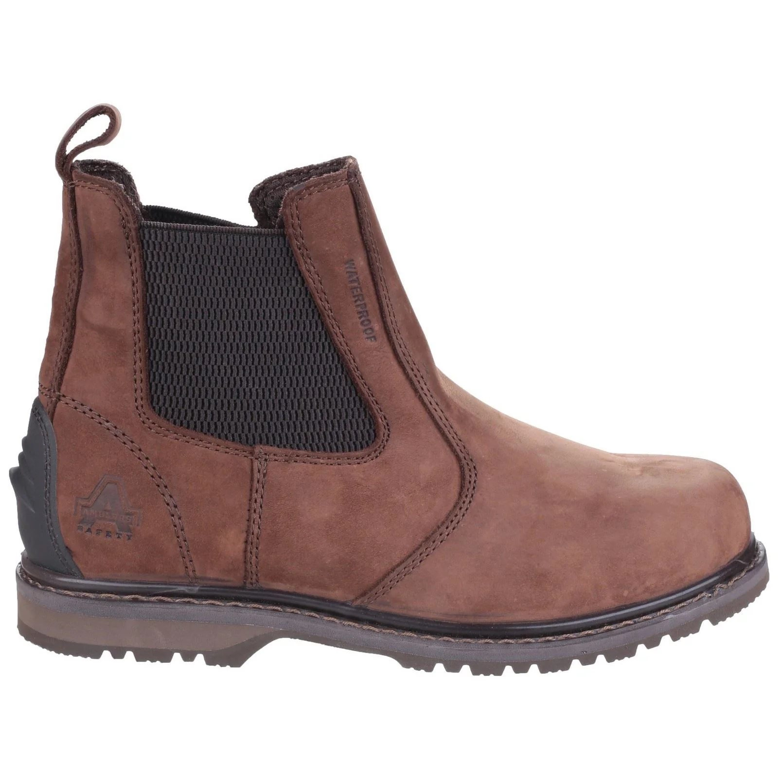 Amblers Safety AS148 Sperrin Lightweight Waterproof Pull On Dealer Safety Boot in Brown - Image 5