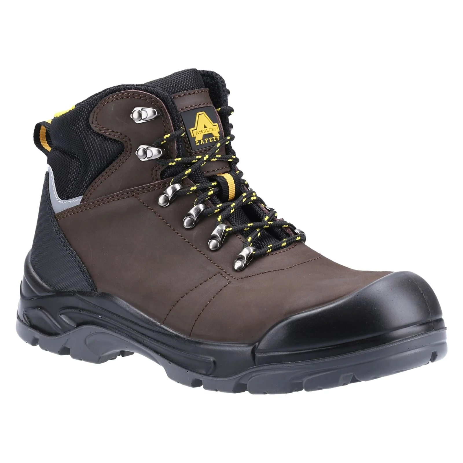 Amblers Safety Men's AS203 Laymore Water Resistant Leather Safety Boot in Brown - Image 5