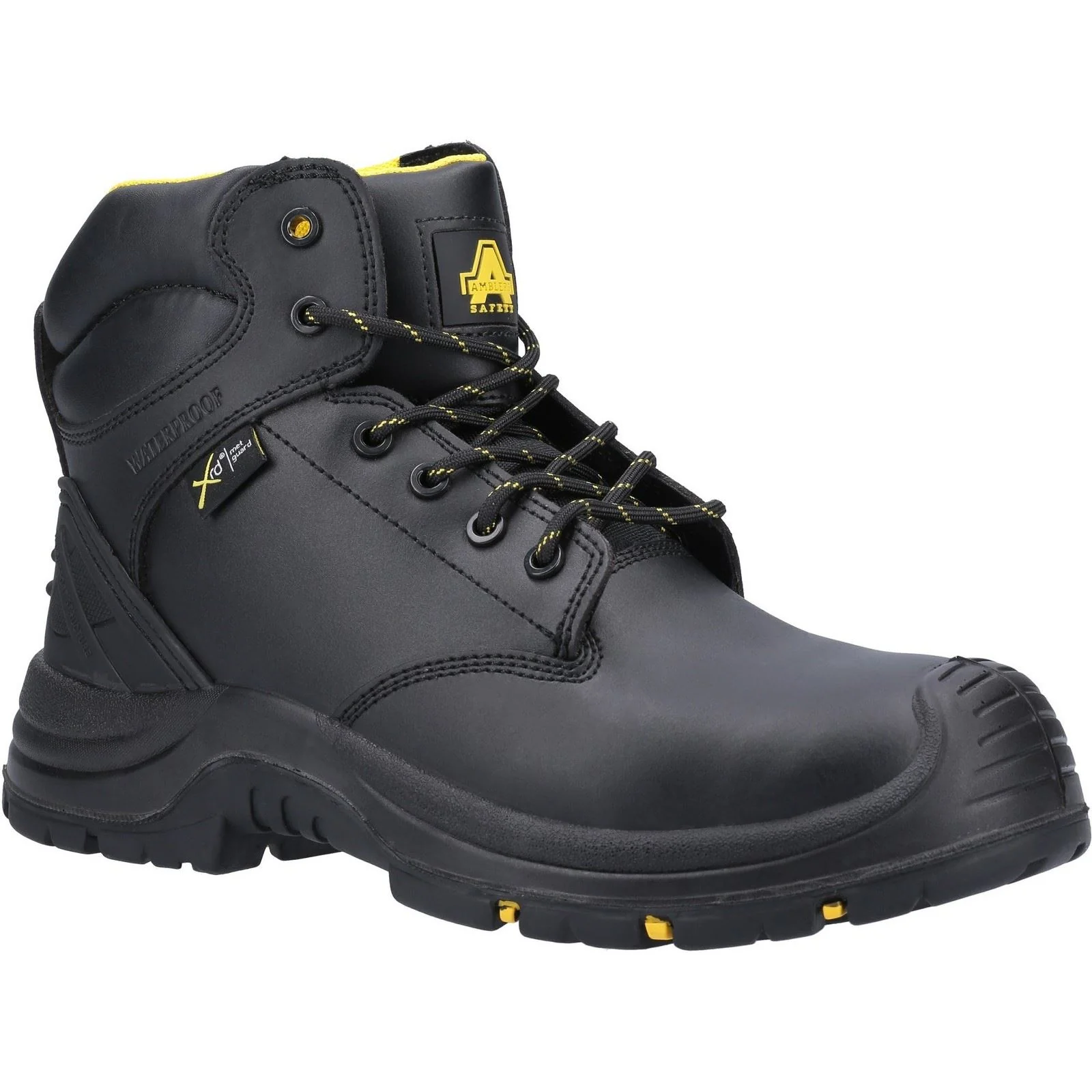 Amblers Safety AS303C Wrekin Metal Free Metatarsal Waterproof Safety Boot in Black