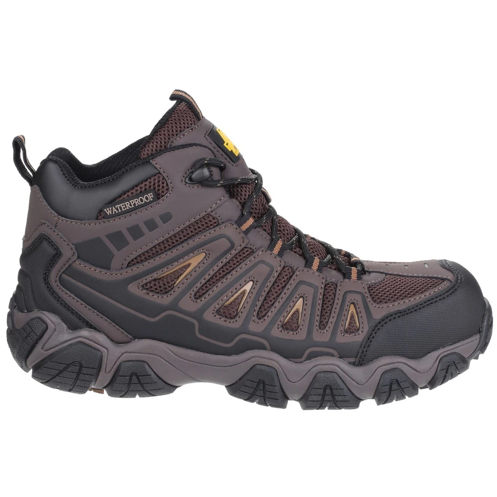 Amblers Safety Men's AS801 Rockingham Waterproof Non-Metal Safety Hiker in Brown - Image 5