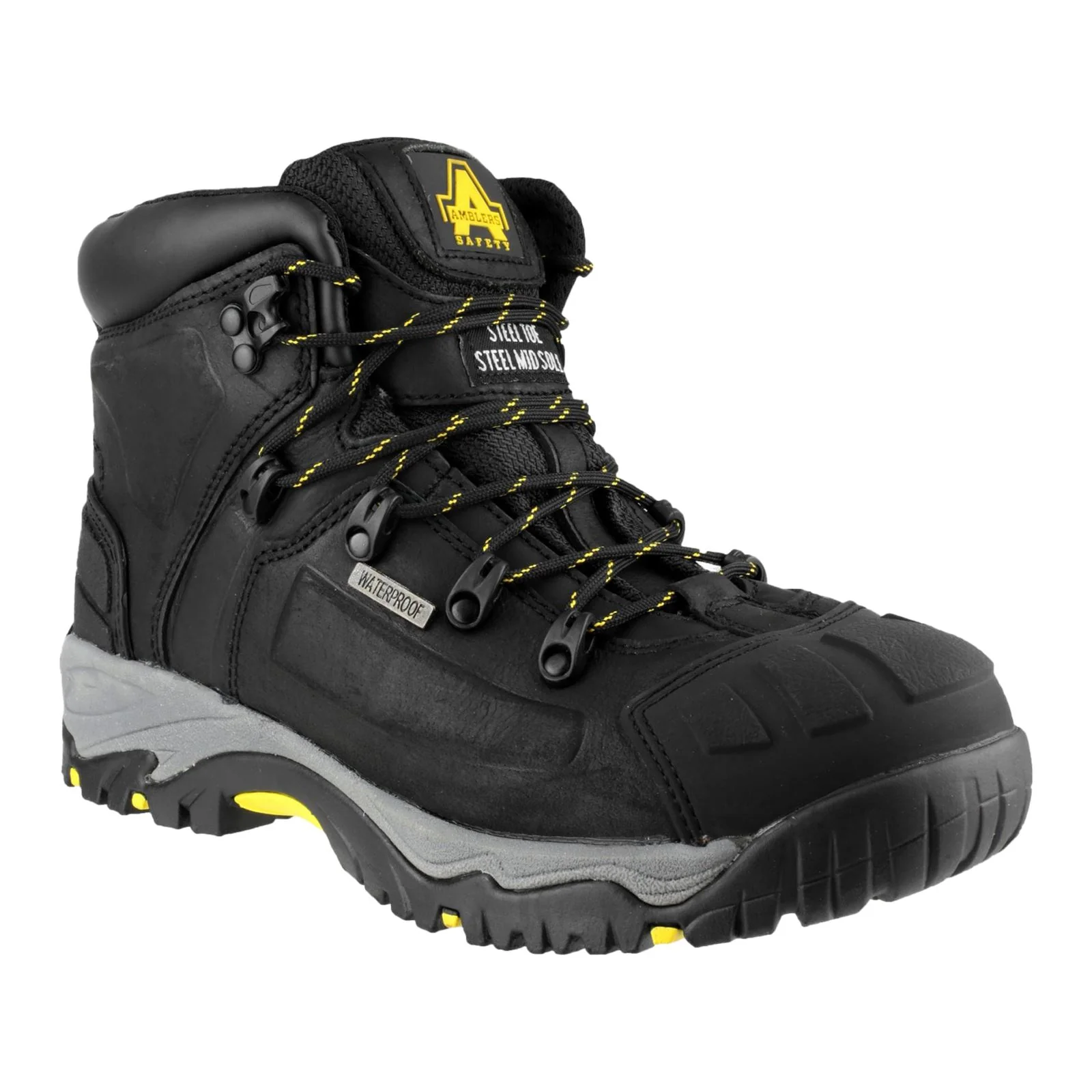 Amblers Safety Men's AS803 Waterproof Wide Fit Safety Boot in Black - Image 5
