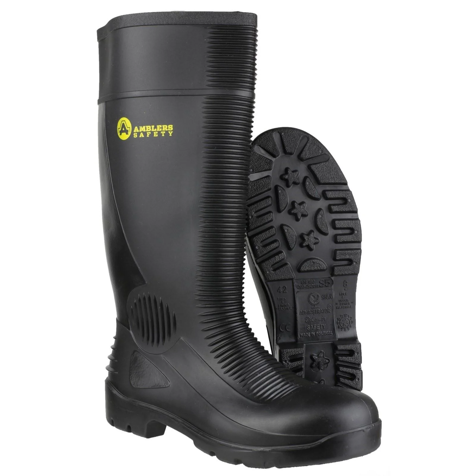 Amblers Safety FS100 Construction Safety Wellington in Black - Image 3