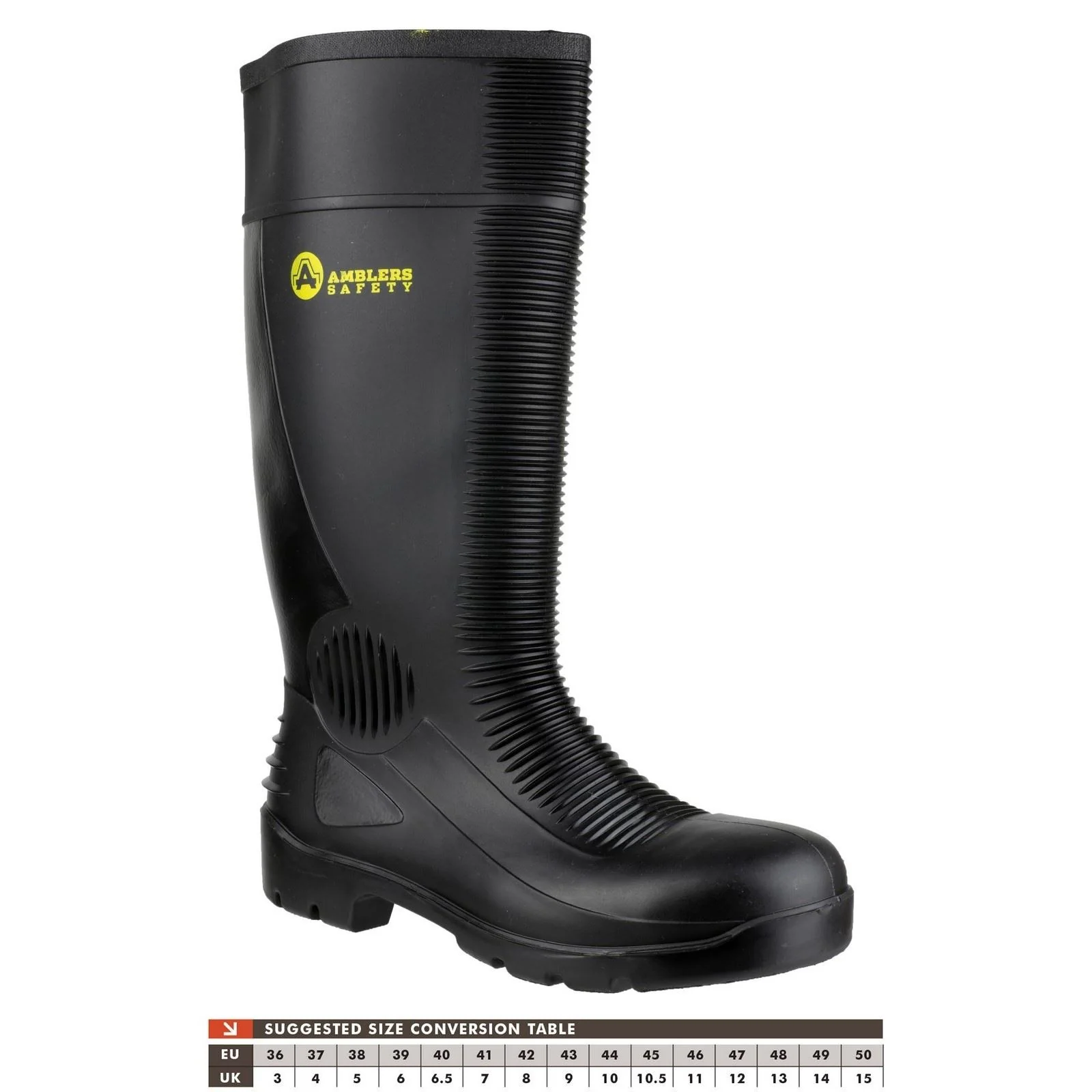 Amblers Safety FS100 Construction Safety Wellington in Black - Image 6