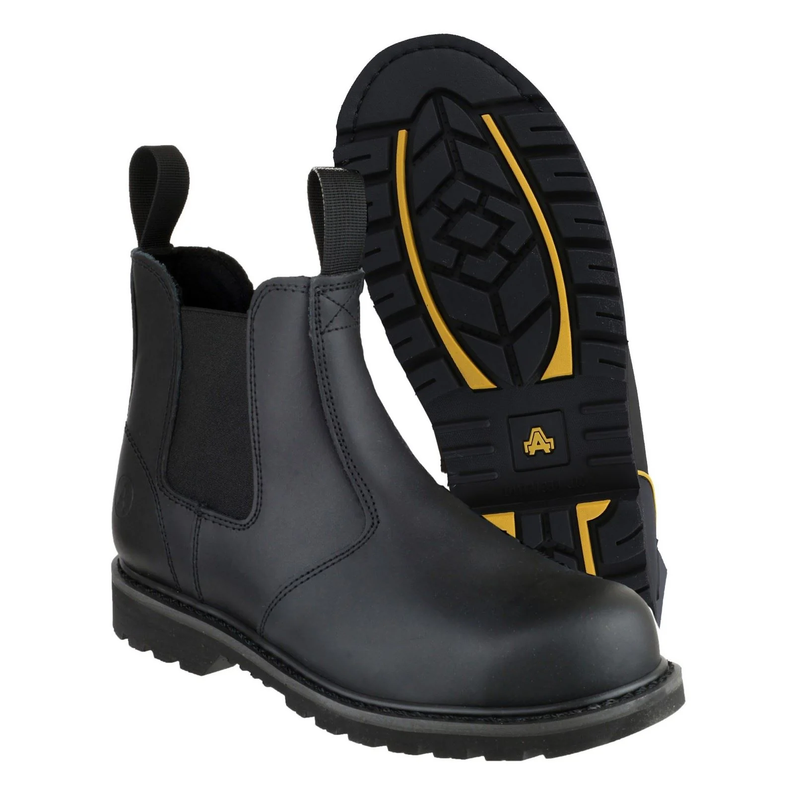 Amblers Safety FS5 Goodyear Welted Pull on Safety Dealer Boot in Black - Image 3