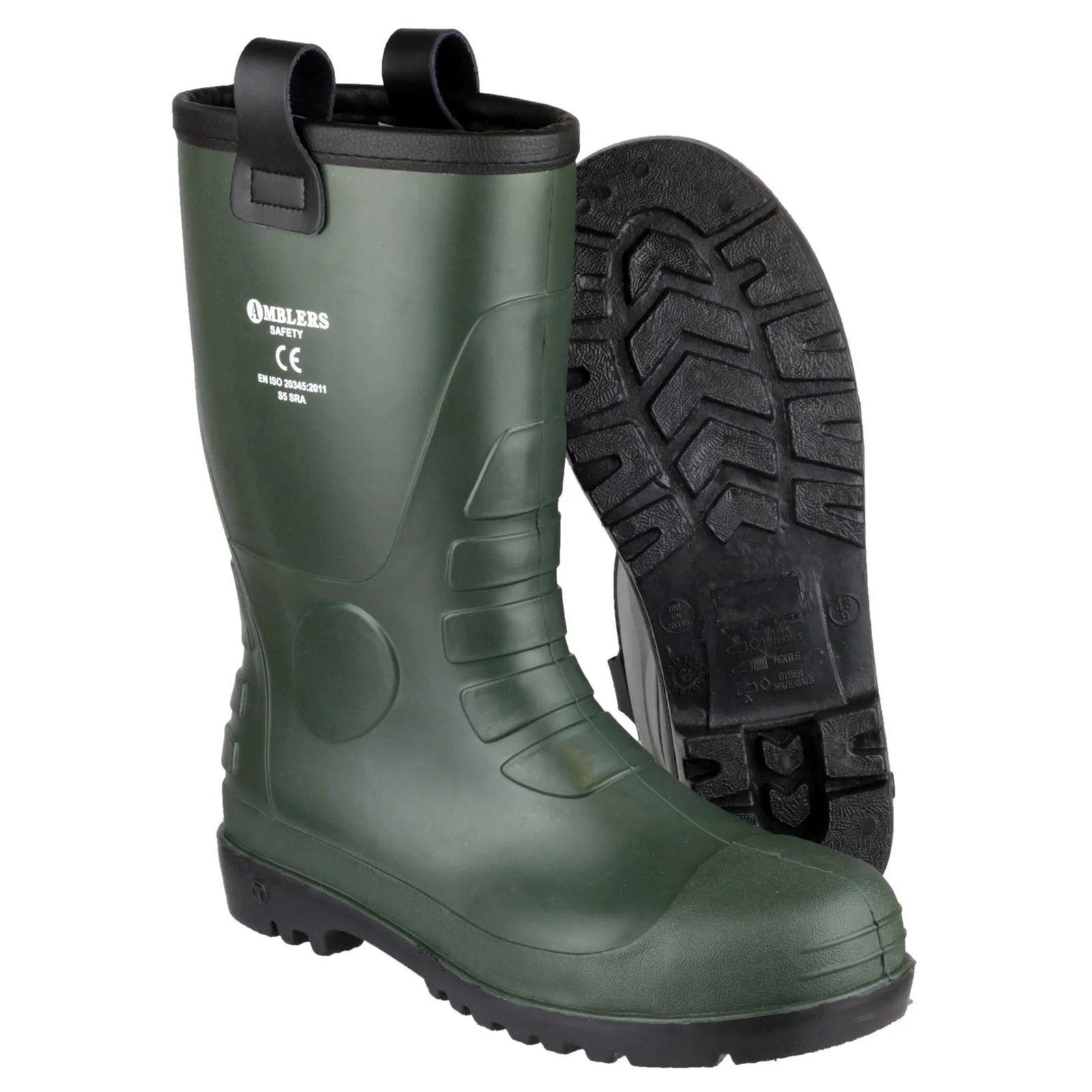 Amblers Safety FS97 PVC Rigger Safety Boot in Green - Image 3