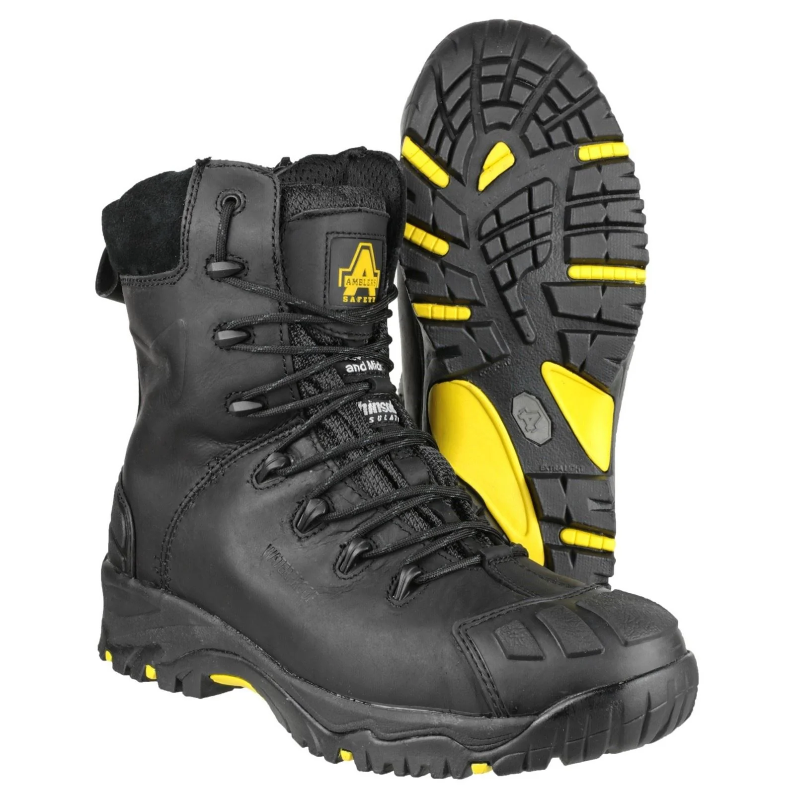 Amblers Safety FS999 Hi Leg Composite Safety Boot With Side Zip in Black - Image 3