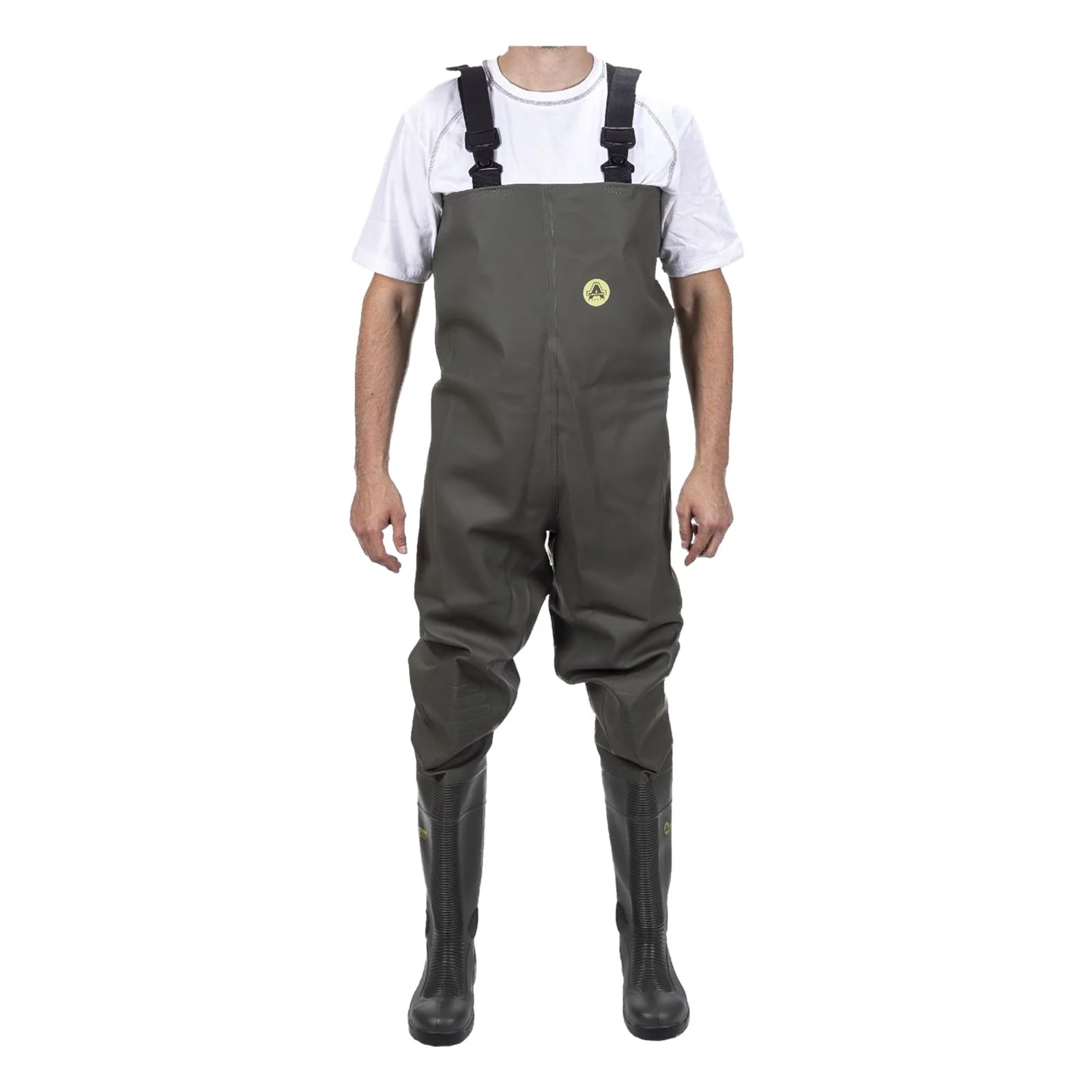 Amblers Safety Unisex Tyne Chest Safety Wader in Green - Image 4