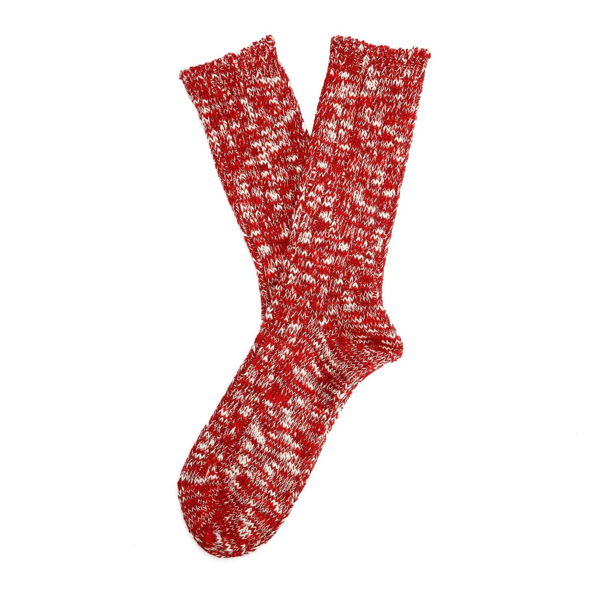 Anonymous Ism Classic Slub Crew Men's Red Socks - Image 2