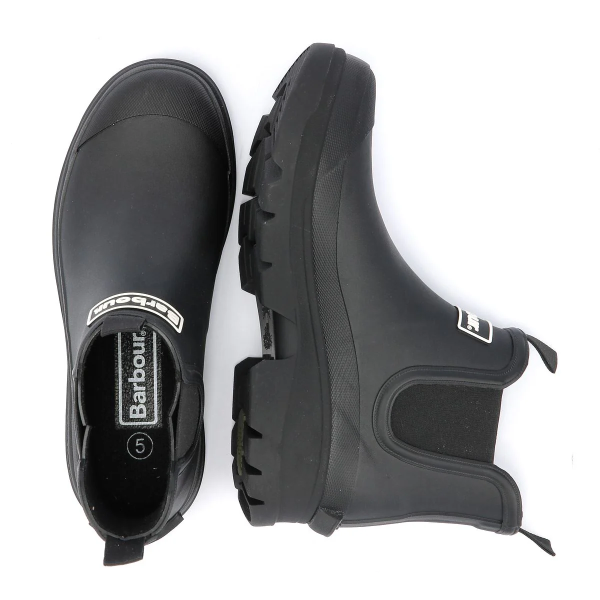 Barbour Nimbus Women's Black Ankle Wellington Boots - Image 8