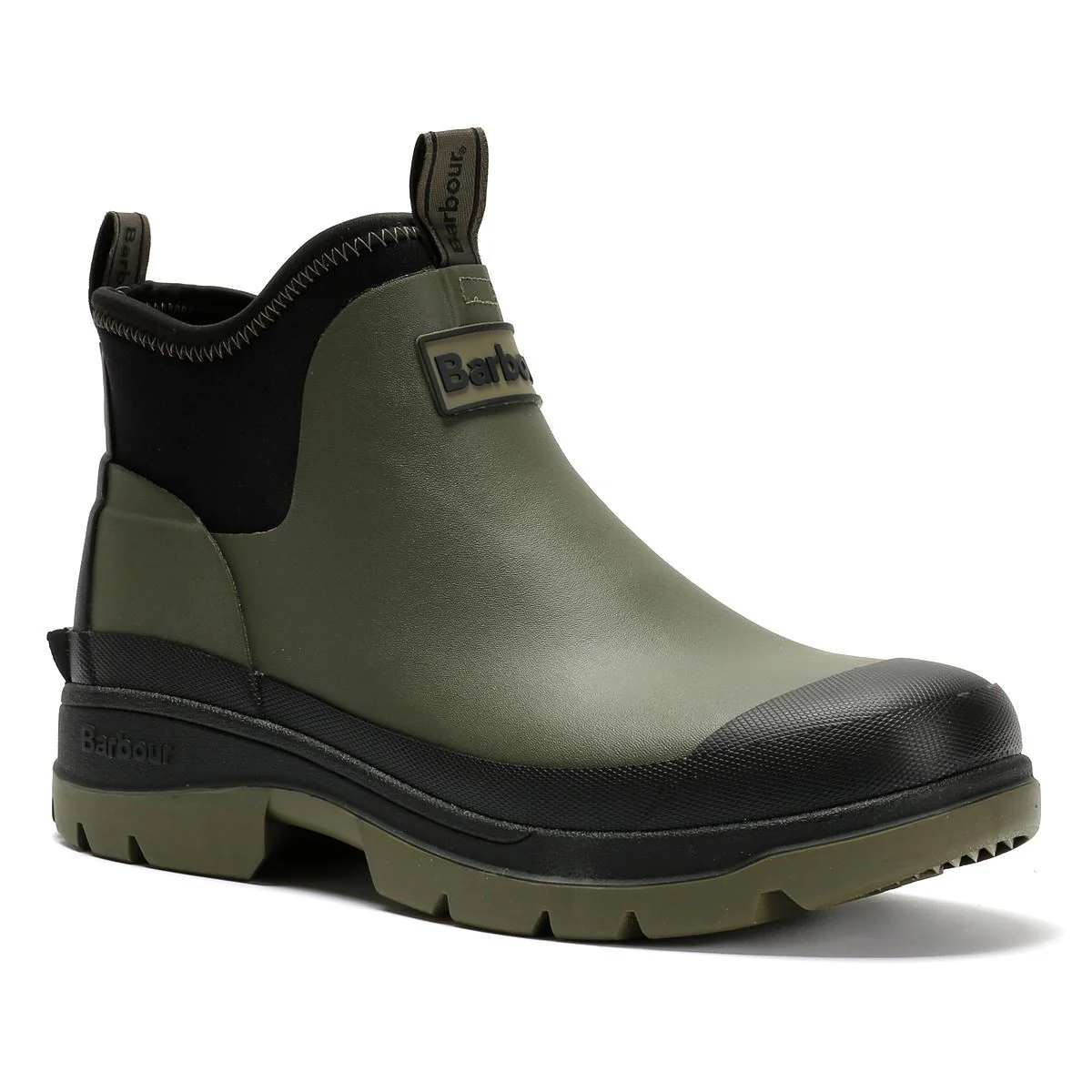 Barbour Ridge Men's Uniform Green Ankle Wellington Boots - Image 2