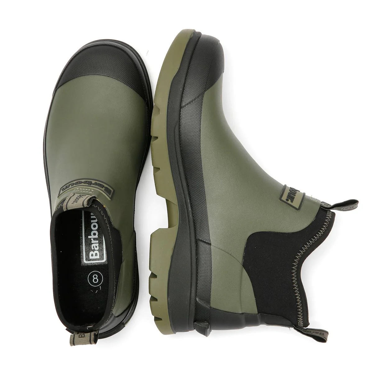 Barbour Ridge Men's Uniform Green Ankle Wellington Boots - Image 8