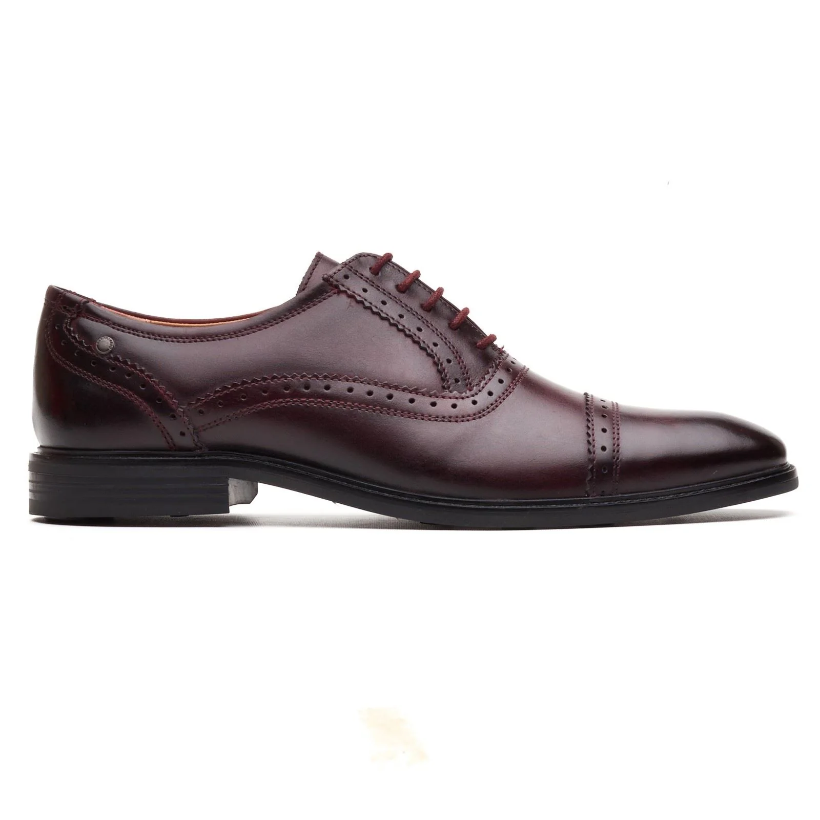 Base London Ascot Oxford Leather Men's Bordo Oxford Shoes - Image 5