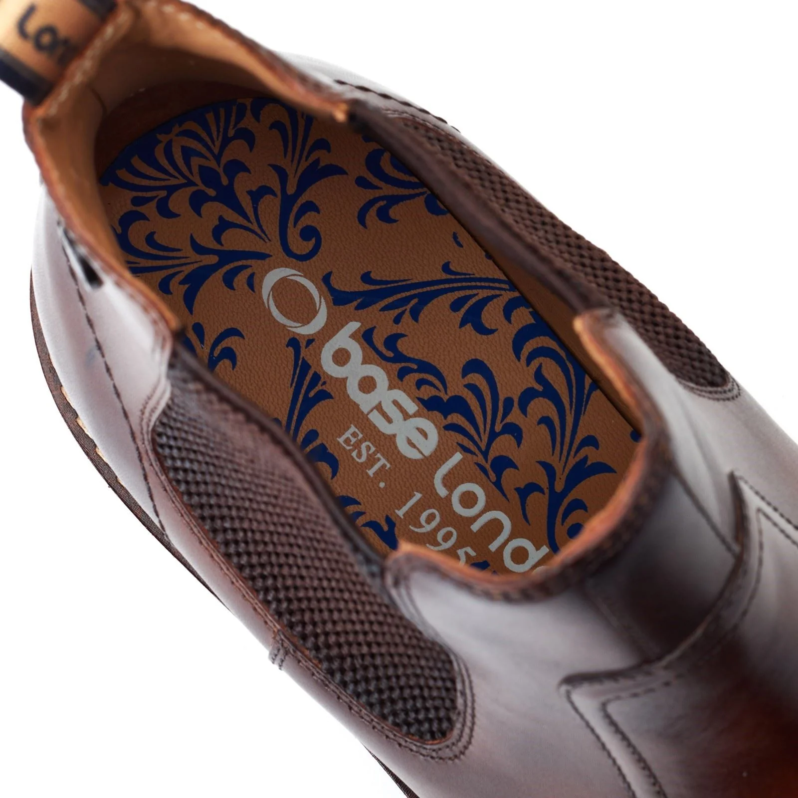 Base London Men's Bloom Chelsea Boot in Burnt Brown - Image 6