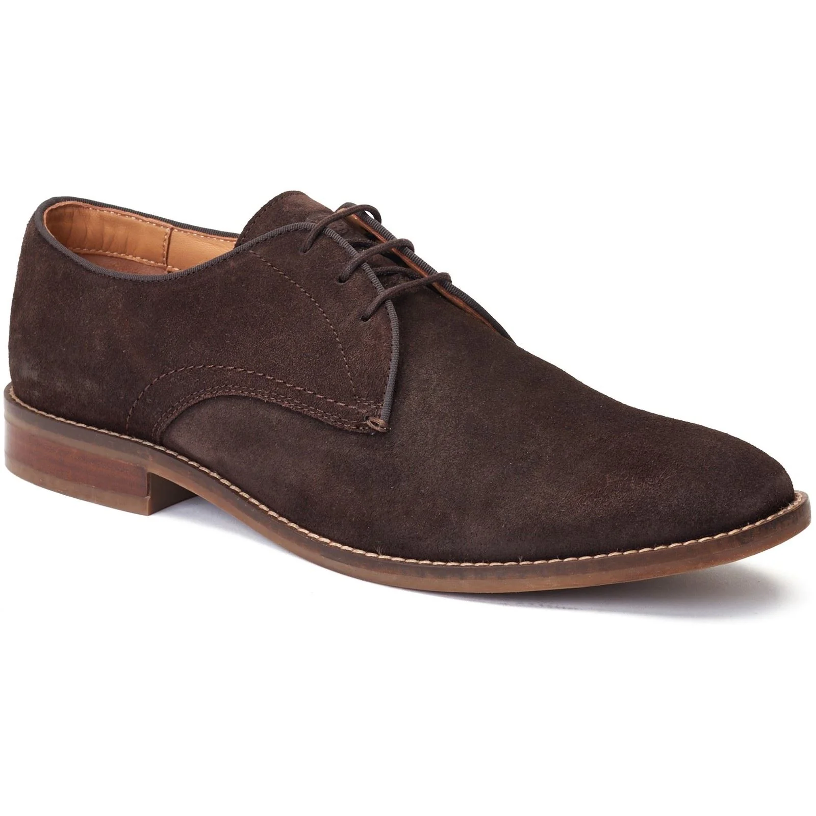Base London Men's Bronte Derby in Dark Brown