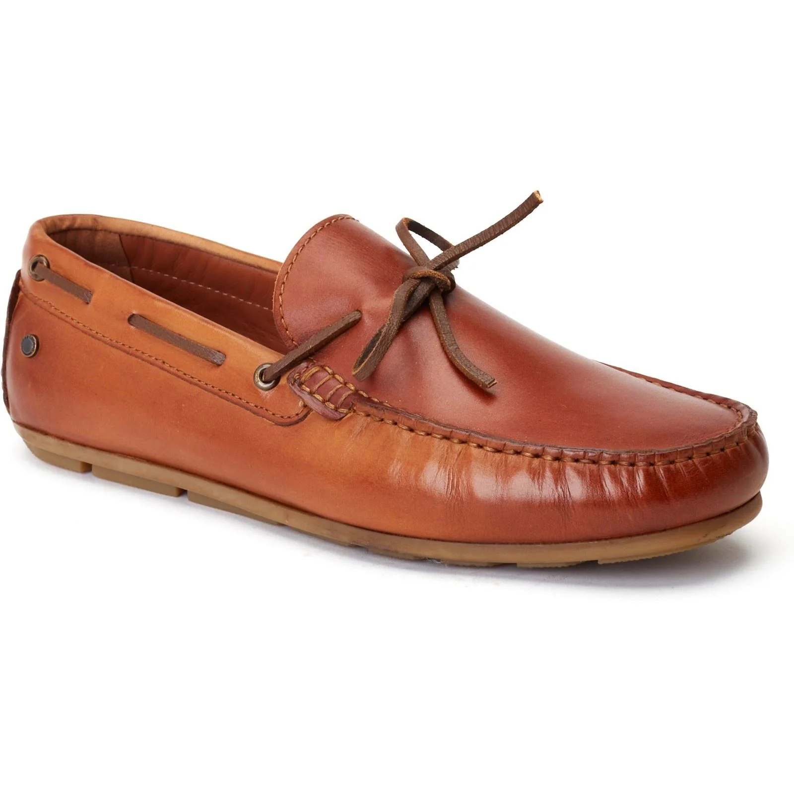 Base London Men's Brooks Driver Shoe in Burnt Tan