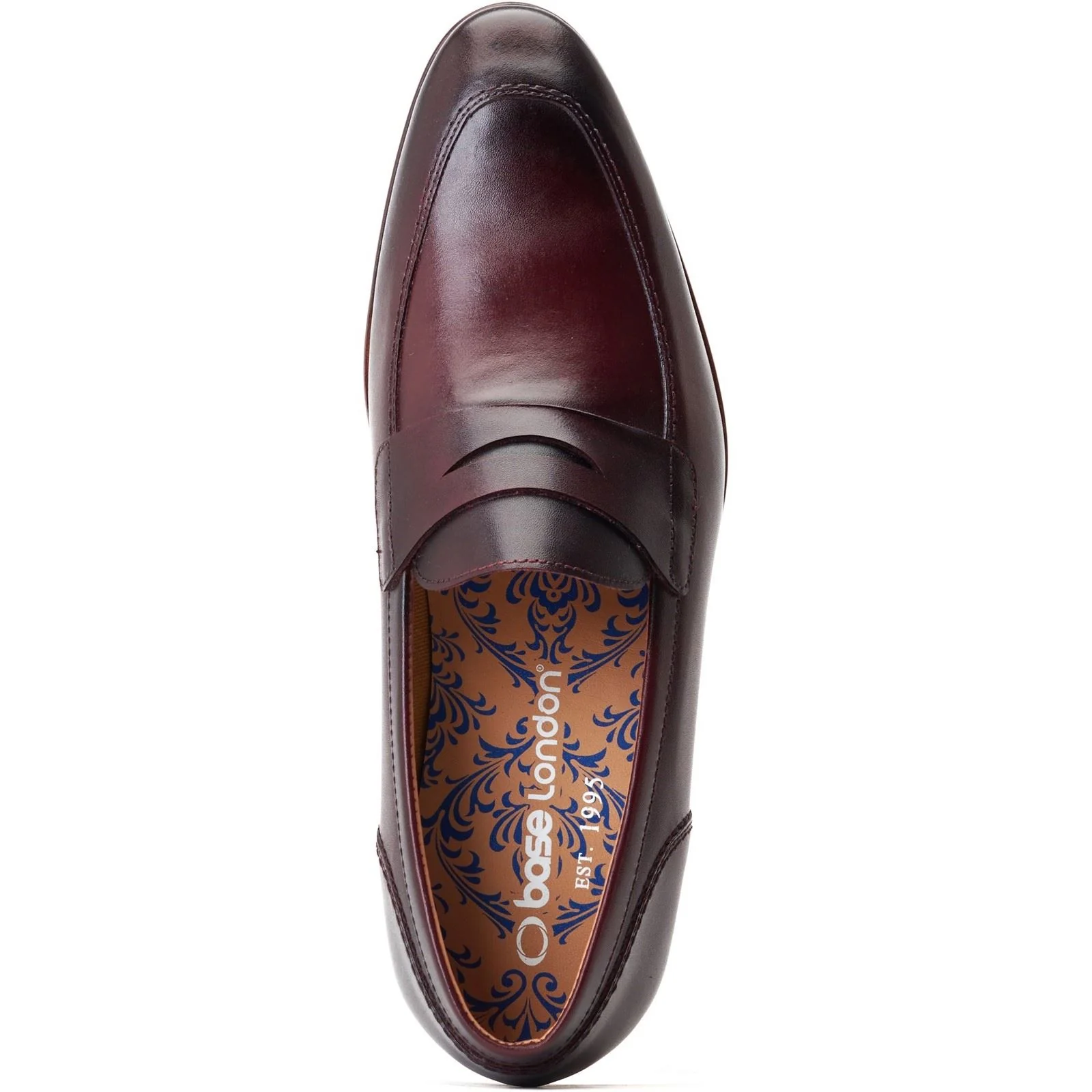 Base London Men's Bruno Penny Loafer in Bordo - Image 4