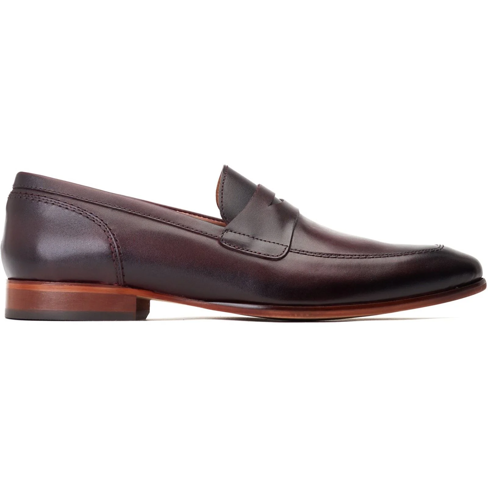 Base London Men's Bruno Penny Loafer in Bordo - Image 5