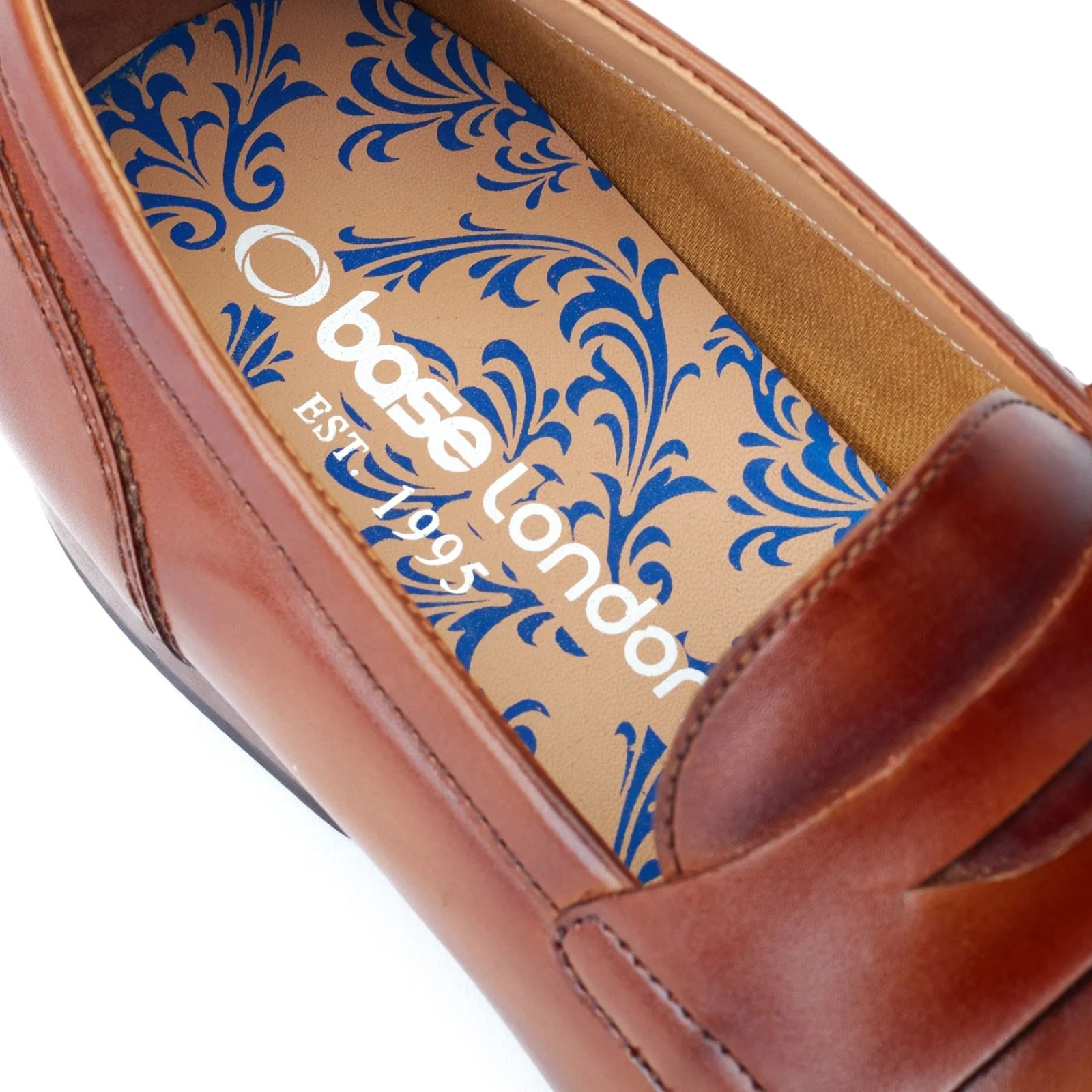 Base London Men's Bruno Penny Loafer in Burnt Tan - Image 6