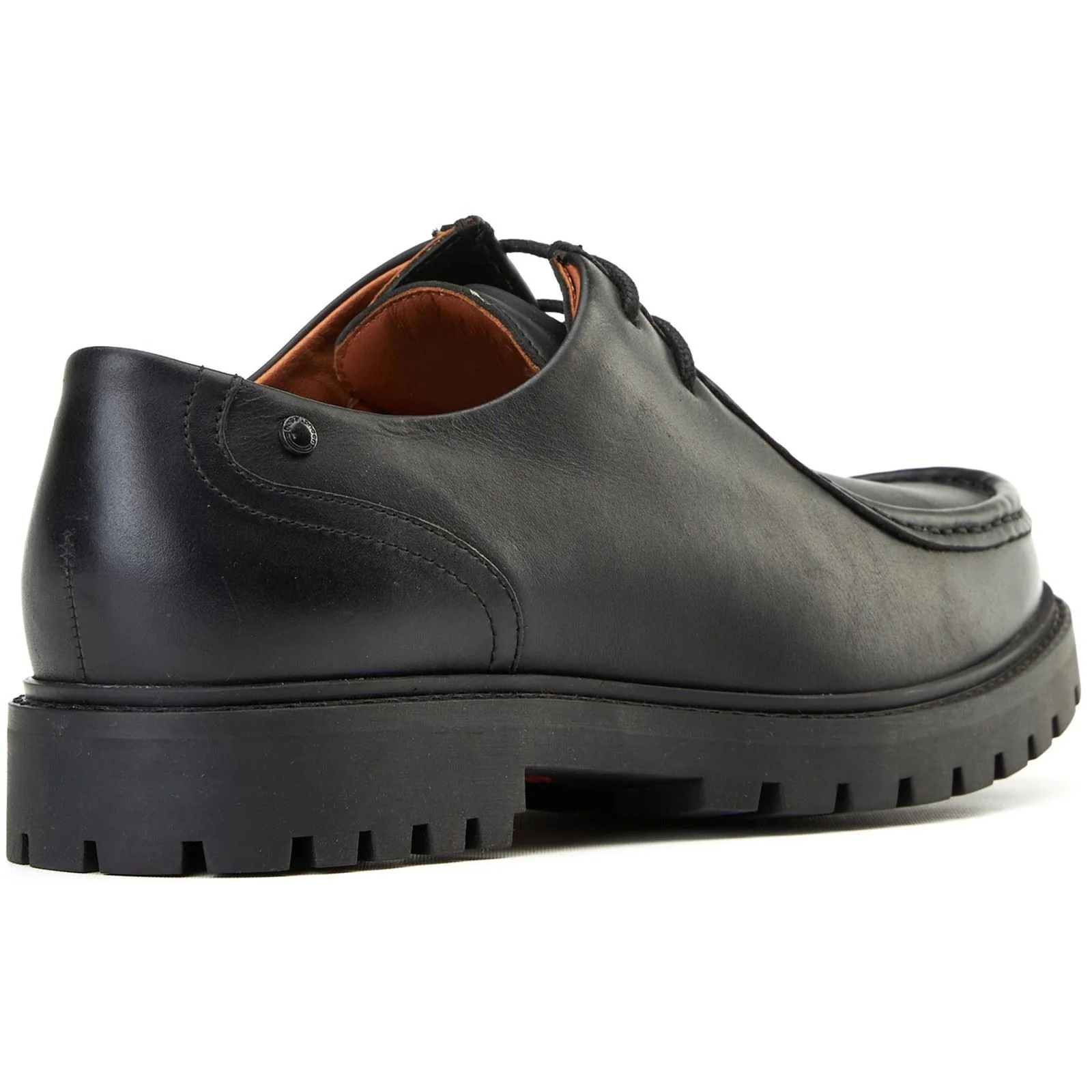 Base London Carbon Leather Men's Black Moccasins Shoes - Image 2