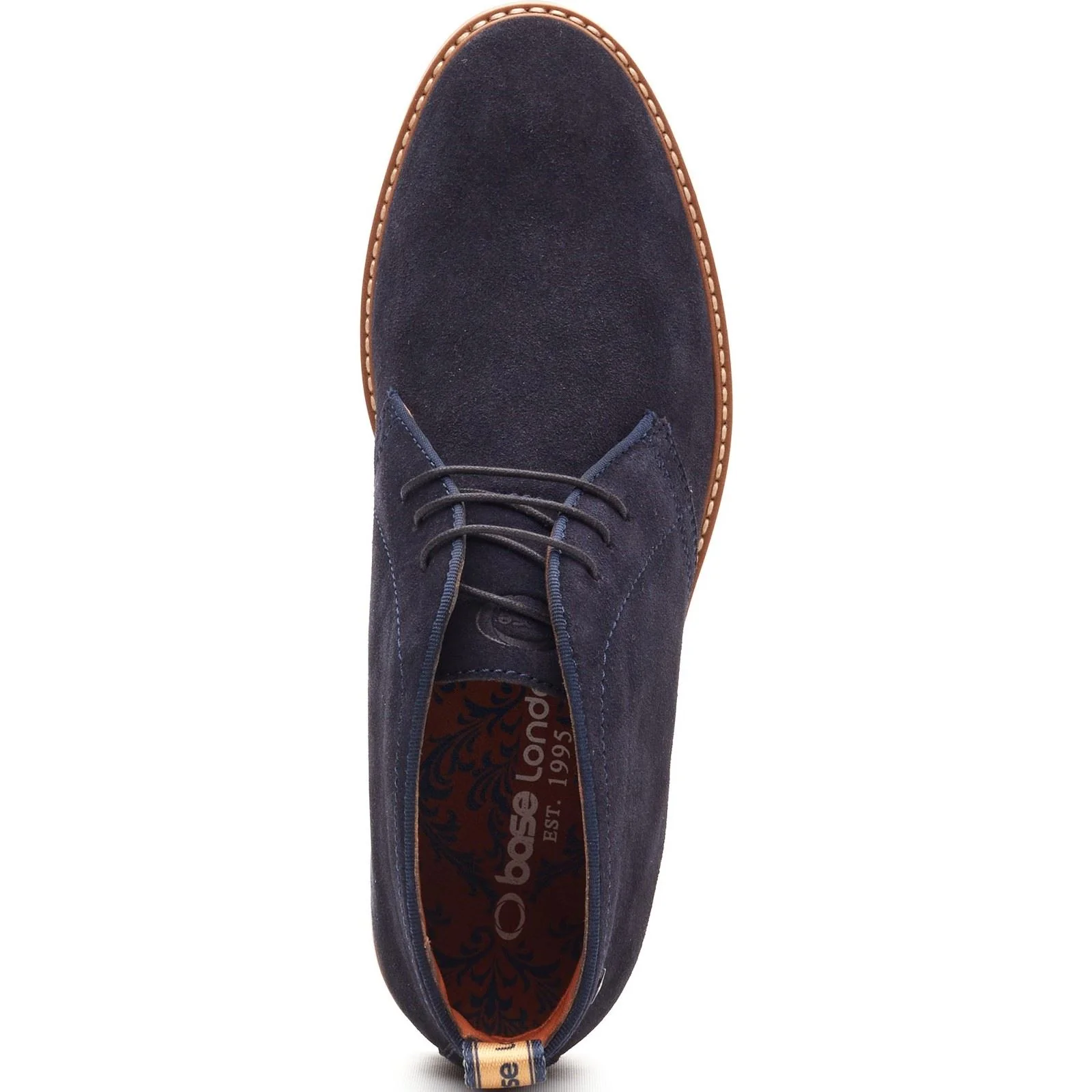 Base London Carlton Chukka Leather Men's Navy Boots - Image 4