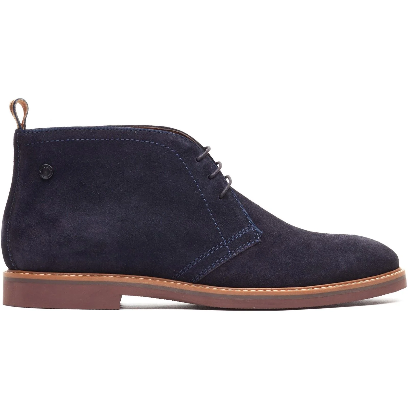 Base London Carlton Chukka Leather Men's Navy Boots - Image 5