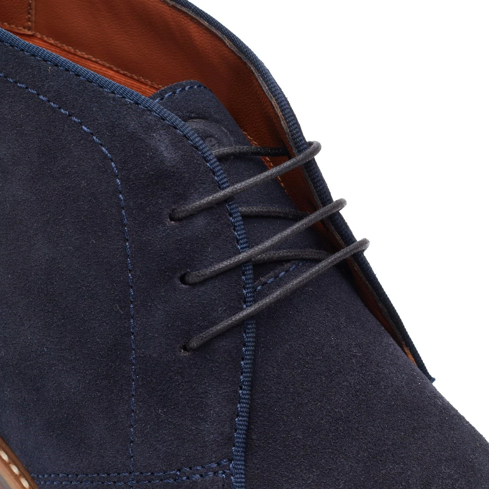 Base London Carlton Chukka Leather Men's Navy Boots - Image 6